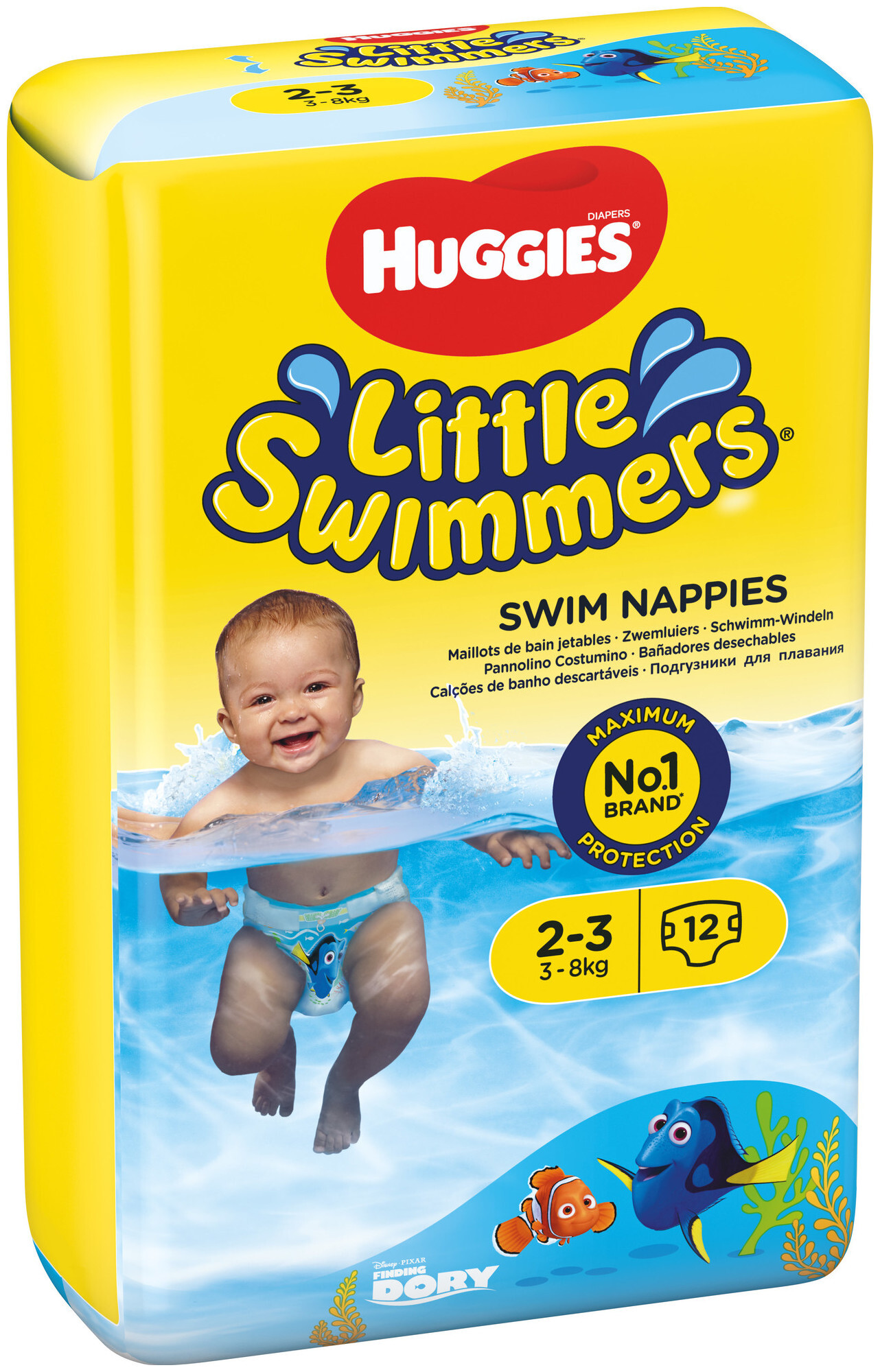 Image of Huggies Little Swimmers Schwimmwindeln S2-3, 3-8kg, 12 Stück