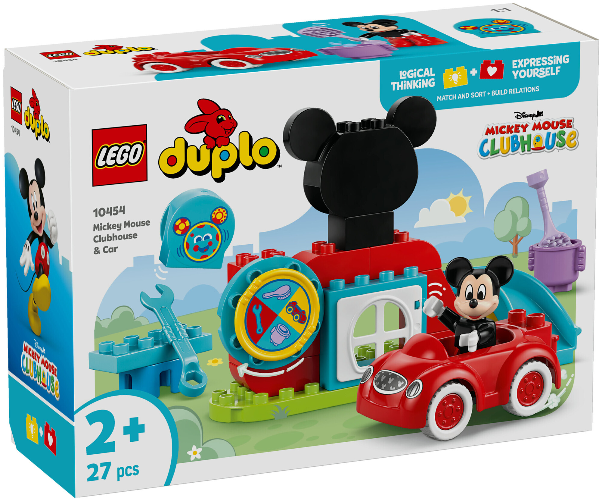 Image of Lego Duplo Lego® Duplo 10454 | Disney Mickys Clubhaus und Auto - Lernspielzeug ab 2 Jahren