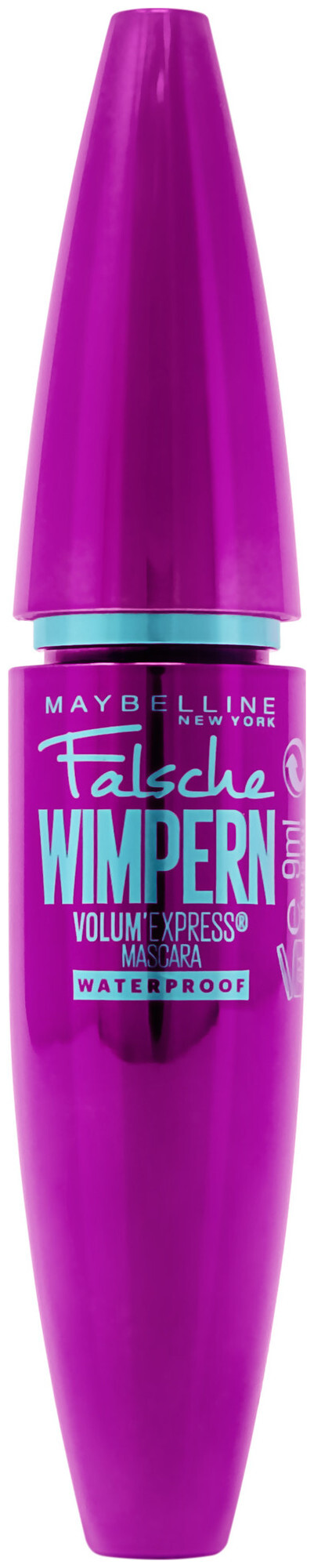 Image of Maybelline Volum‘ Express Falsche Wimpern Mascara in Very Black Waterproof