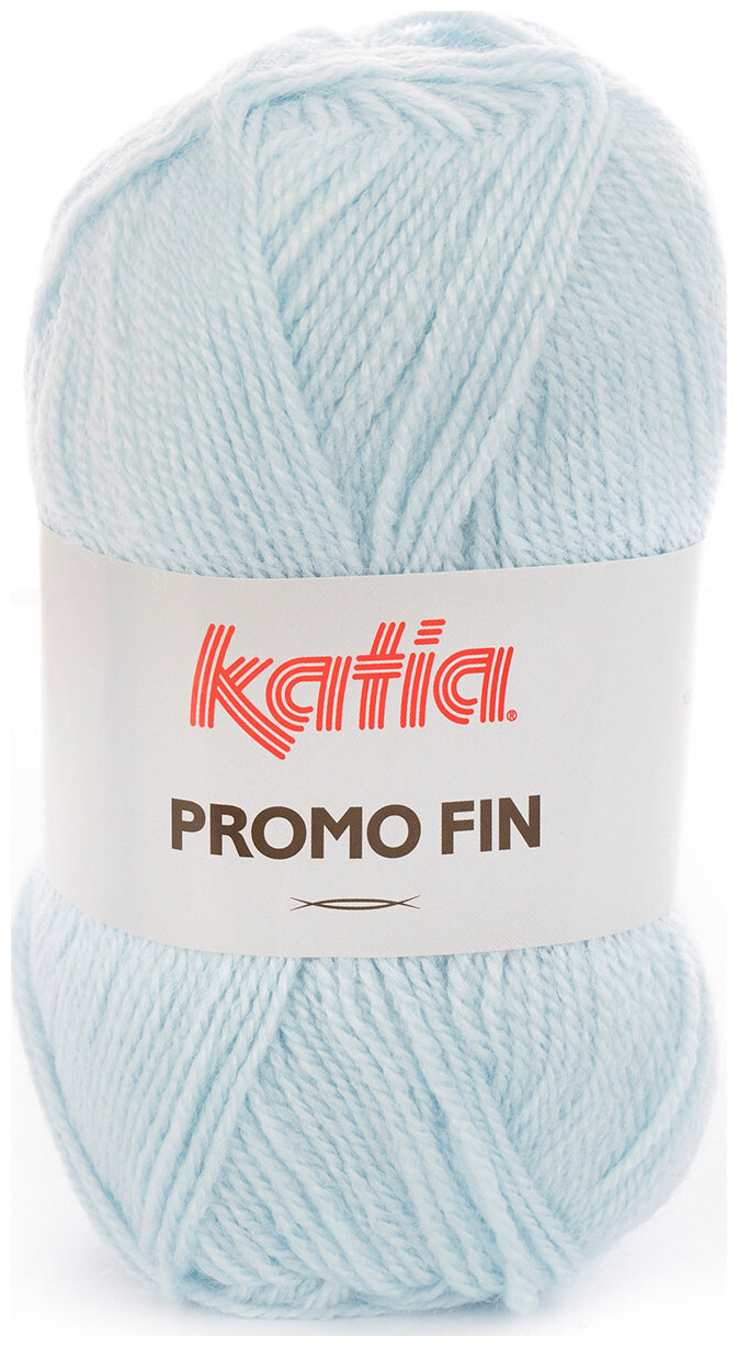 Image of Katia Promo-Fin 0606 Handstrickgarn Acryl pastellblau 50g