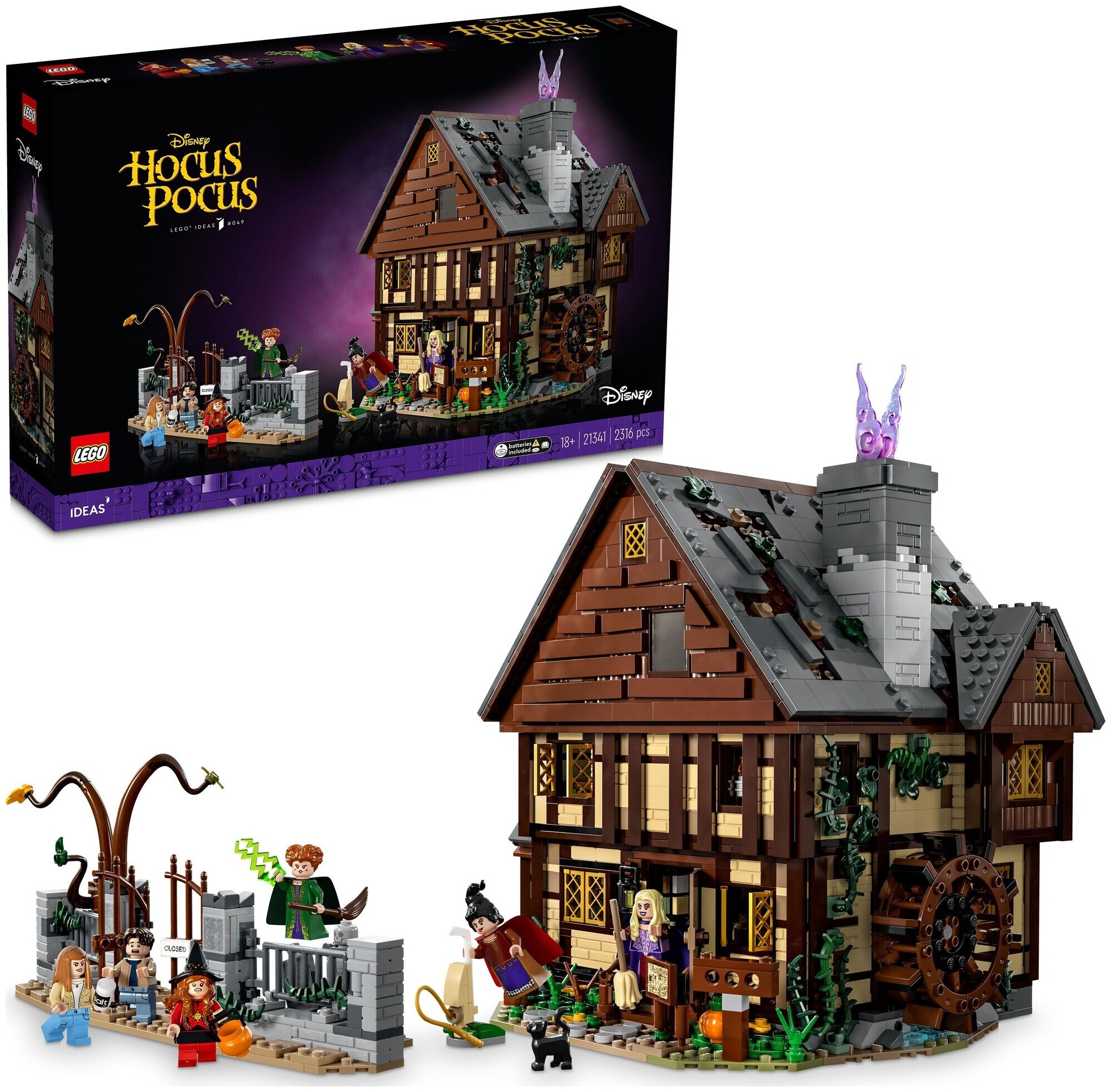 Lego Ideas 21341 Disney Hocus Pocus: Das Hexenhaus der Sanderson-Schwestern (Lego Rare Set)