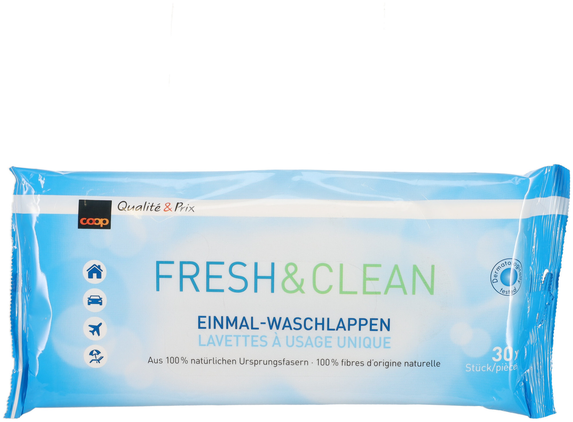 Image of well Fresh & Clean Einmal-Waschlappen 30 Stück