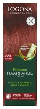 Image of Pflanzen-Haarfarbe Creme 220 weinrotLOGONA PHF Creme 220 weinrot 150 ml