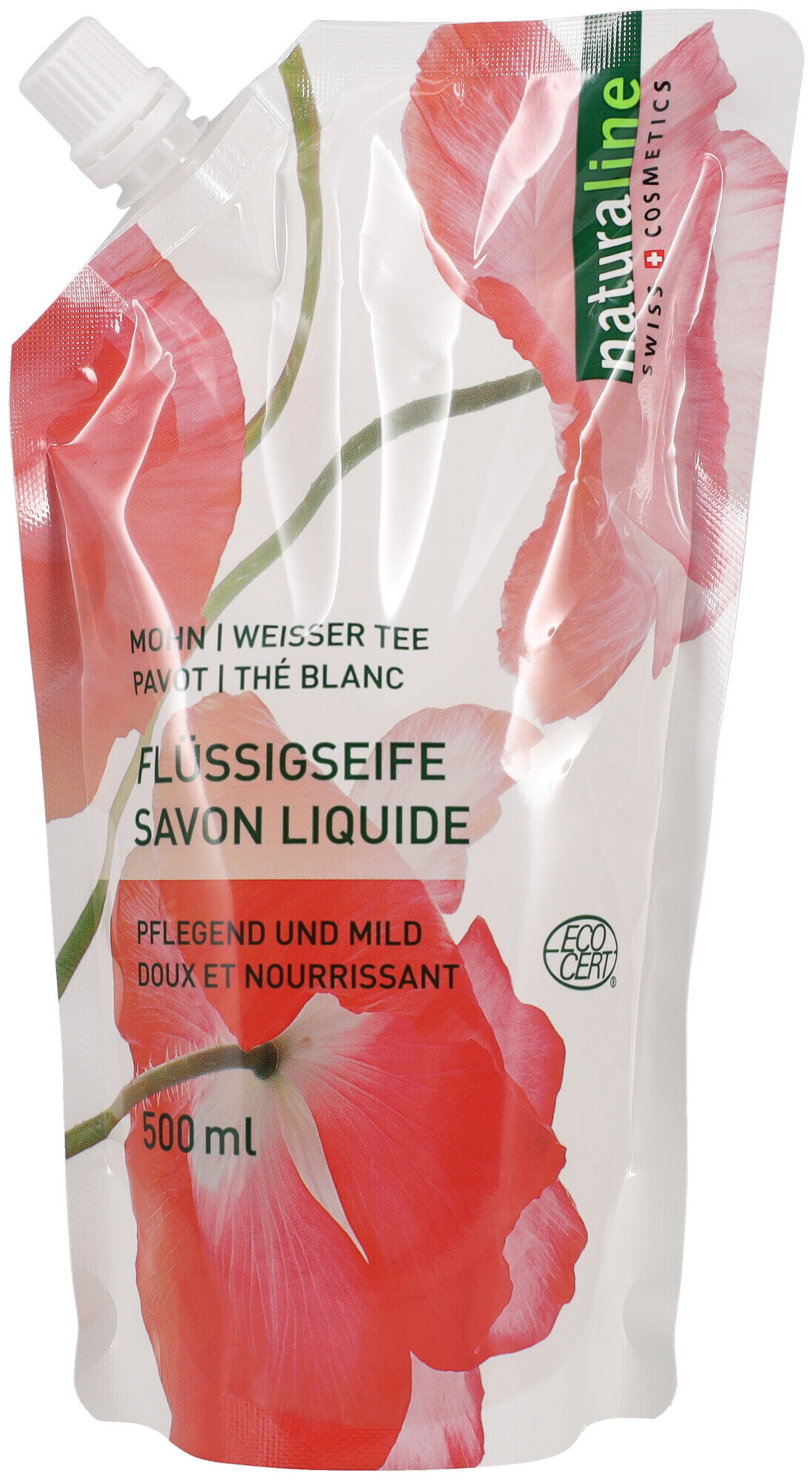 Image of Naturaline Cosmetics Naturaline Flüssigseife Weiser Tee & Mohn Refill