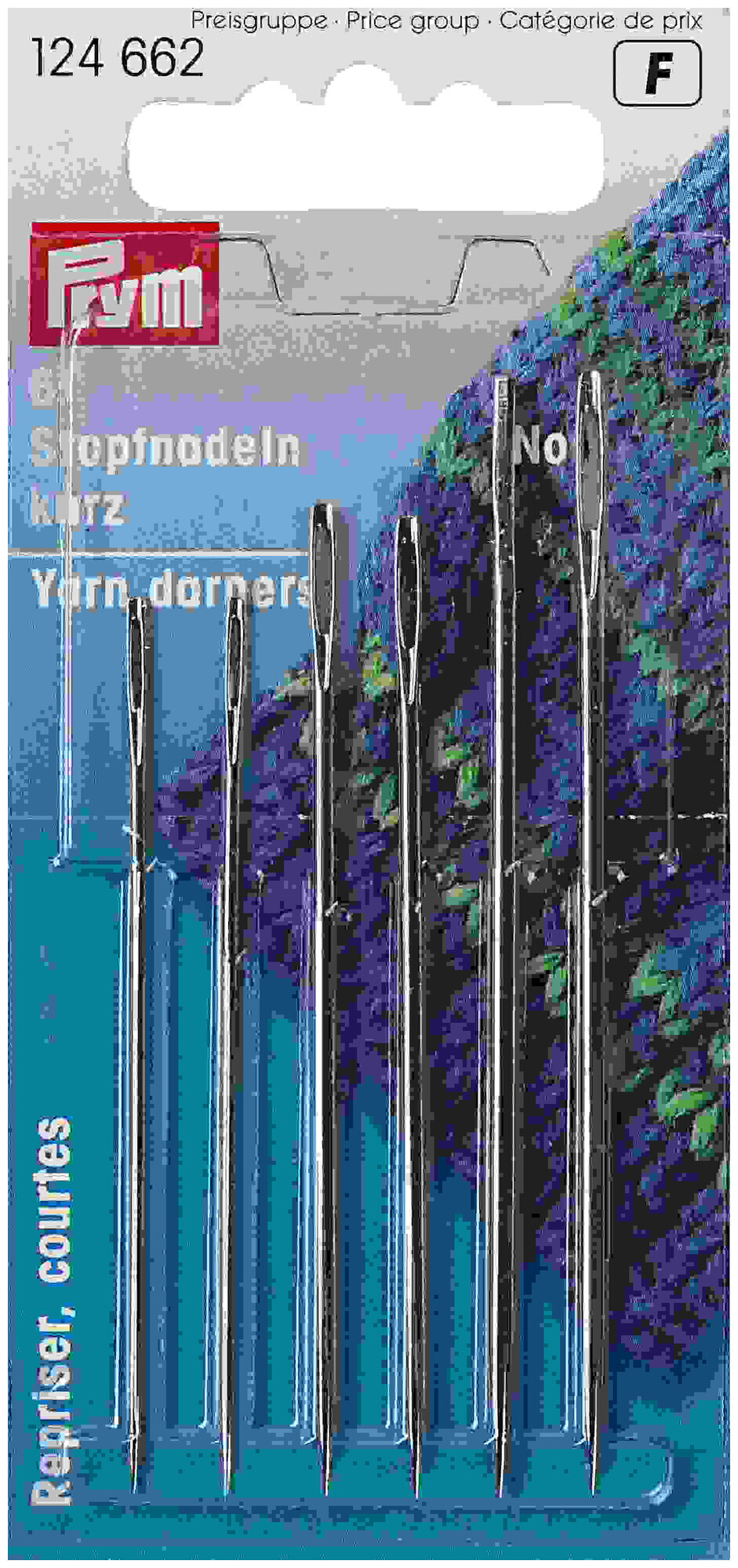 Image of Prym Stopfnadeln kurz silber Nr. 5/0-1/0 6 Stk. Stahl