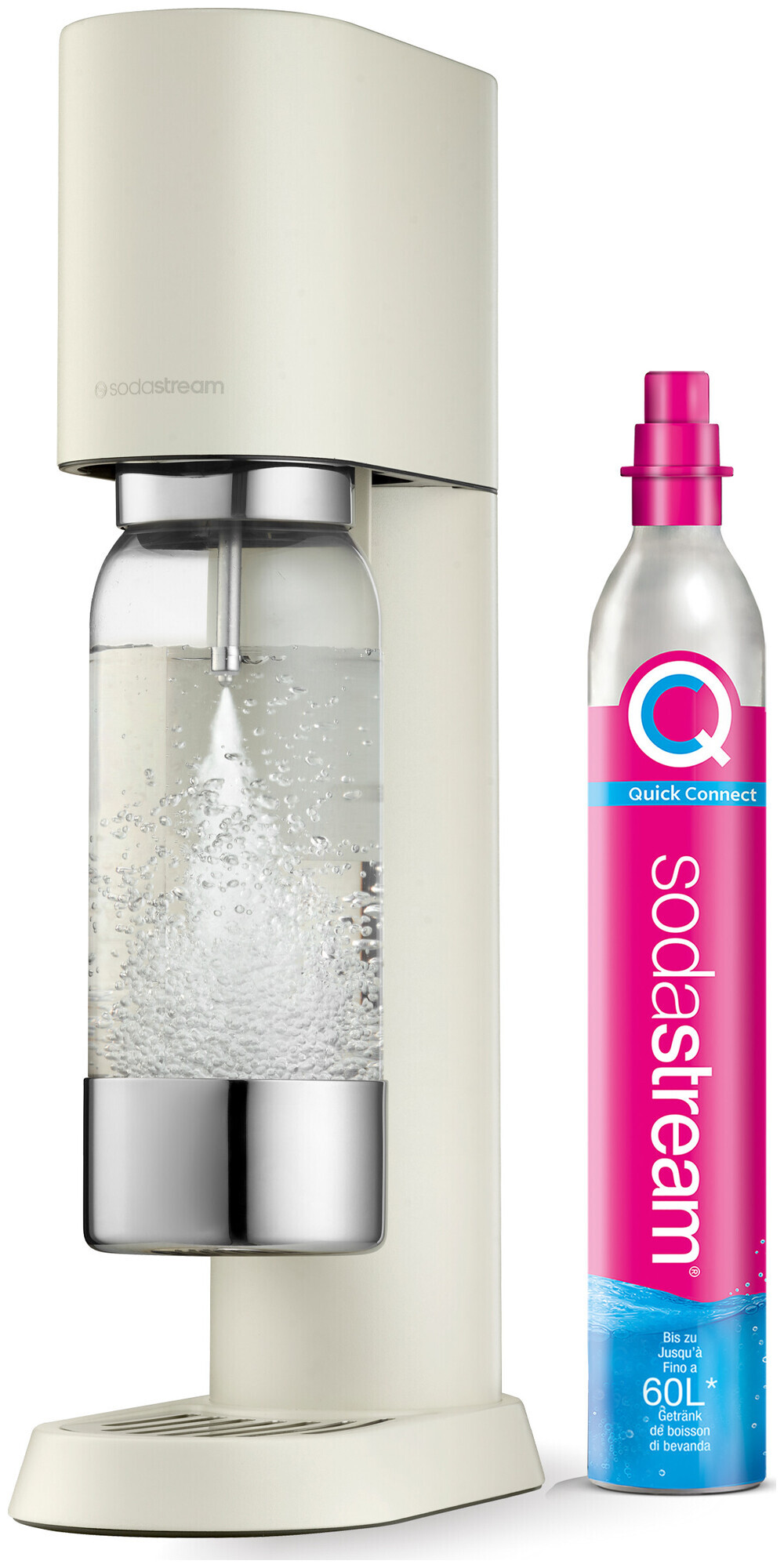 SodaStream Enso inkl. Flasche & Zylinder sand