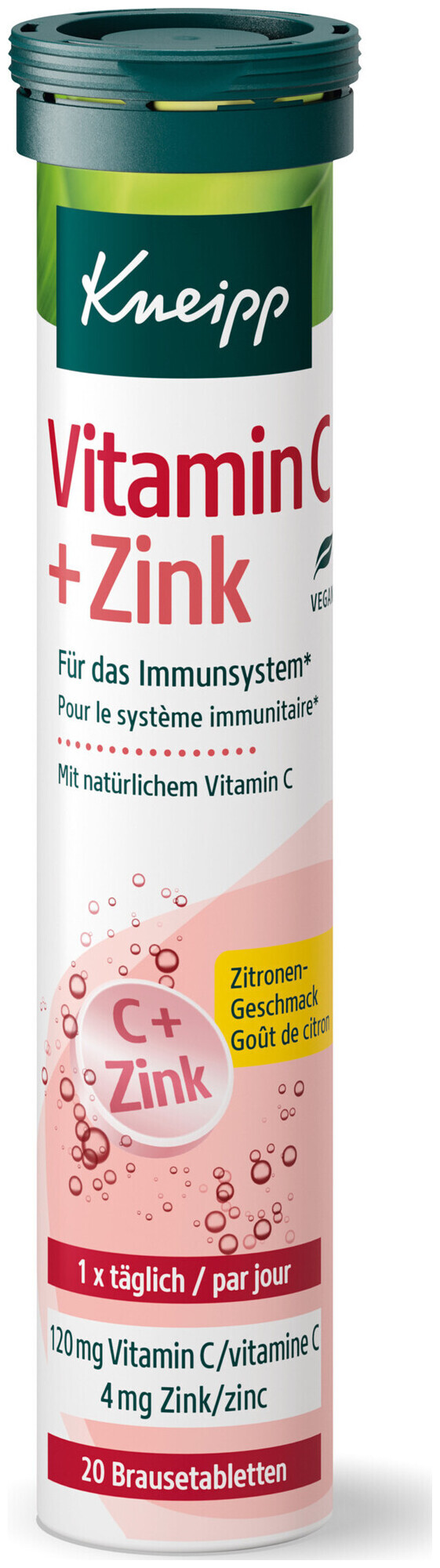 Image of Kneipp Vitamin C + Zink 20 Brausetabletten