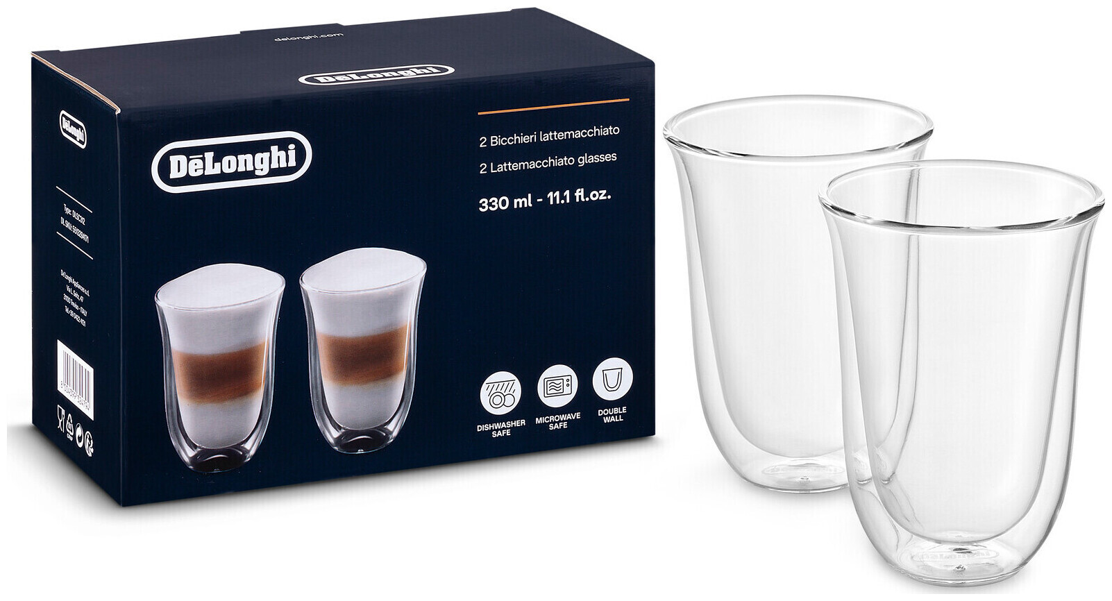 Image of De Longhi Latte Macchiato Gläser Set