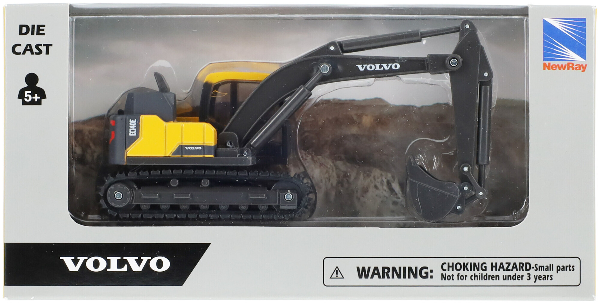 Image of Mini Die Cast Volvo Bagger
