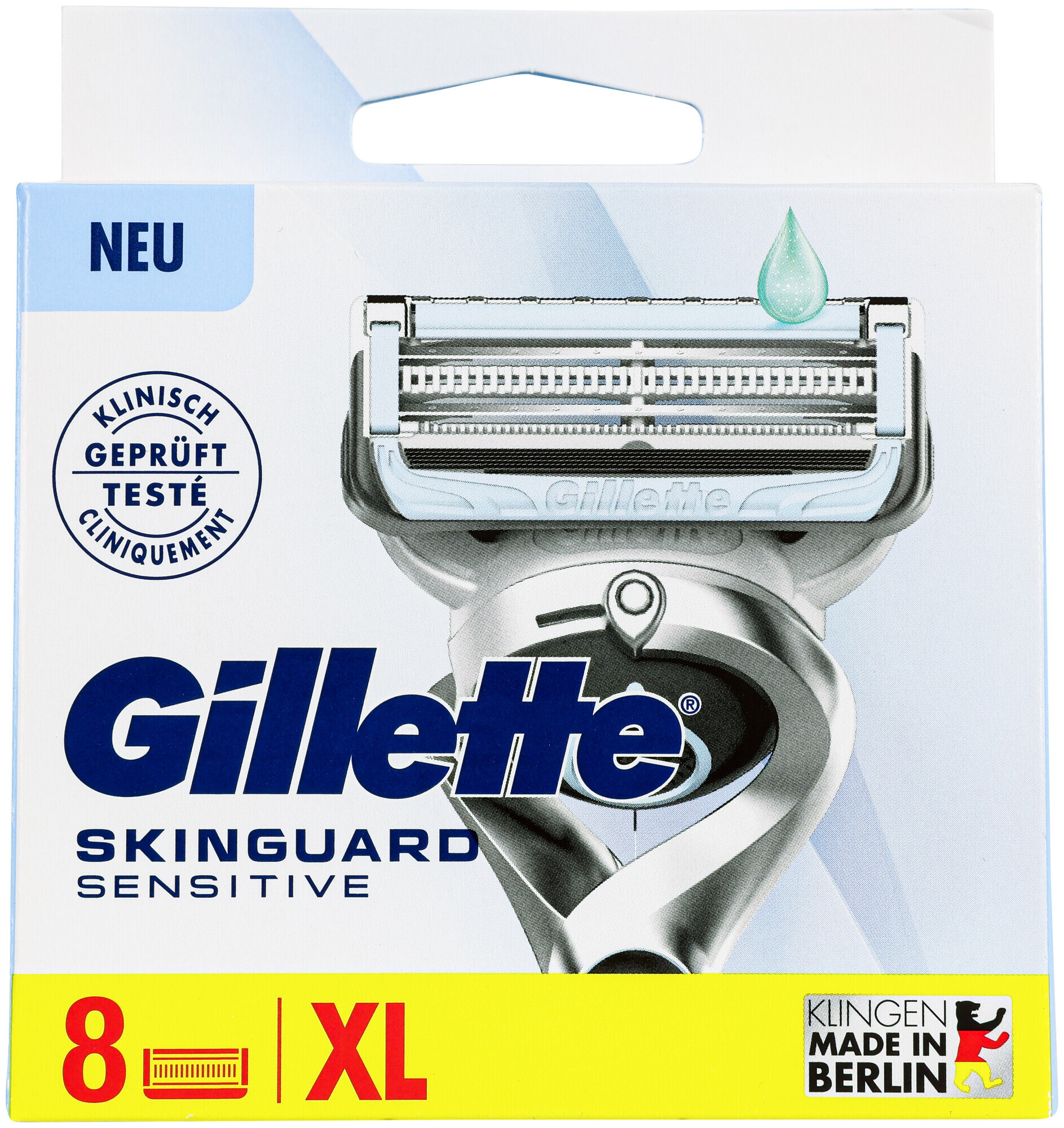 Image of Gillette Klingen SkinGuard Sensitive 8 Stück