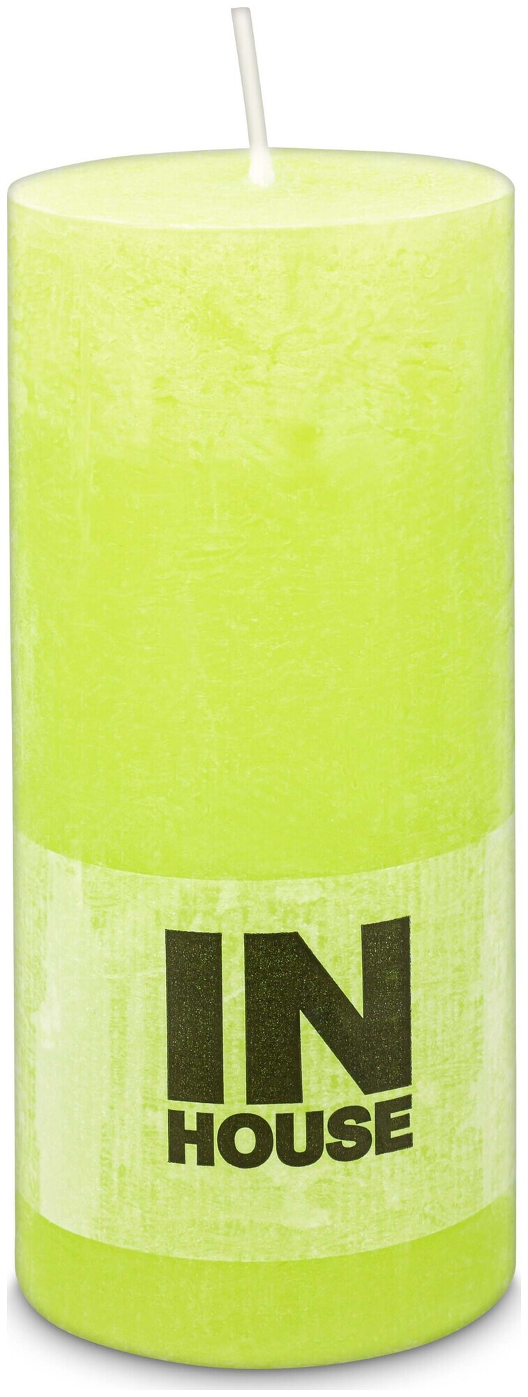 Image of Inhouse Zylinderkerze Rustic 68x150 Limette