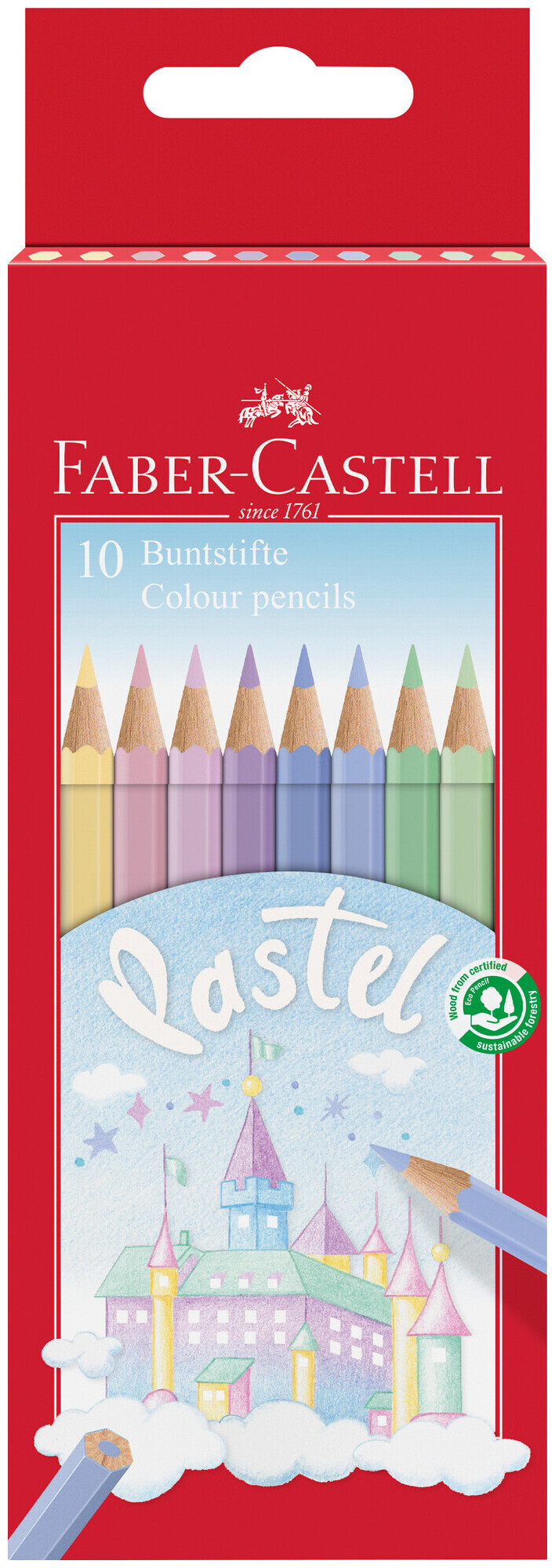 Image of Faber Castell Farbstifte pastell 10 Stück