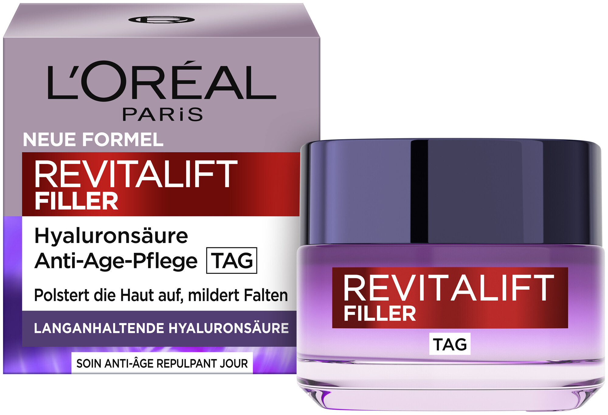 Image of L'Oréal Paris Revitalift Filler [+Hyaluronsäure] Intensiv Aufpolsternde Anti-Age Tagescreme, 50ml