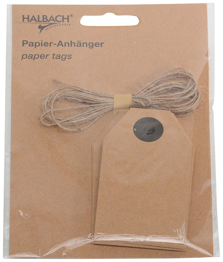 Image of Papieranhänger mit Kordel 20 Stück