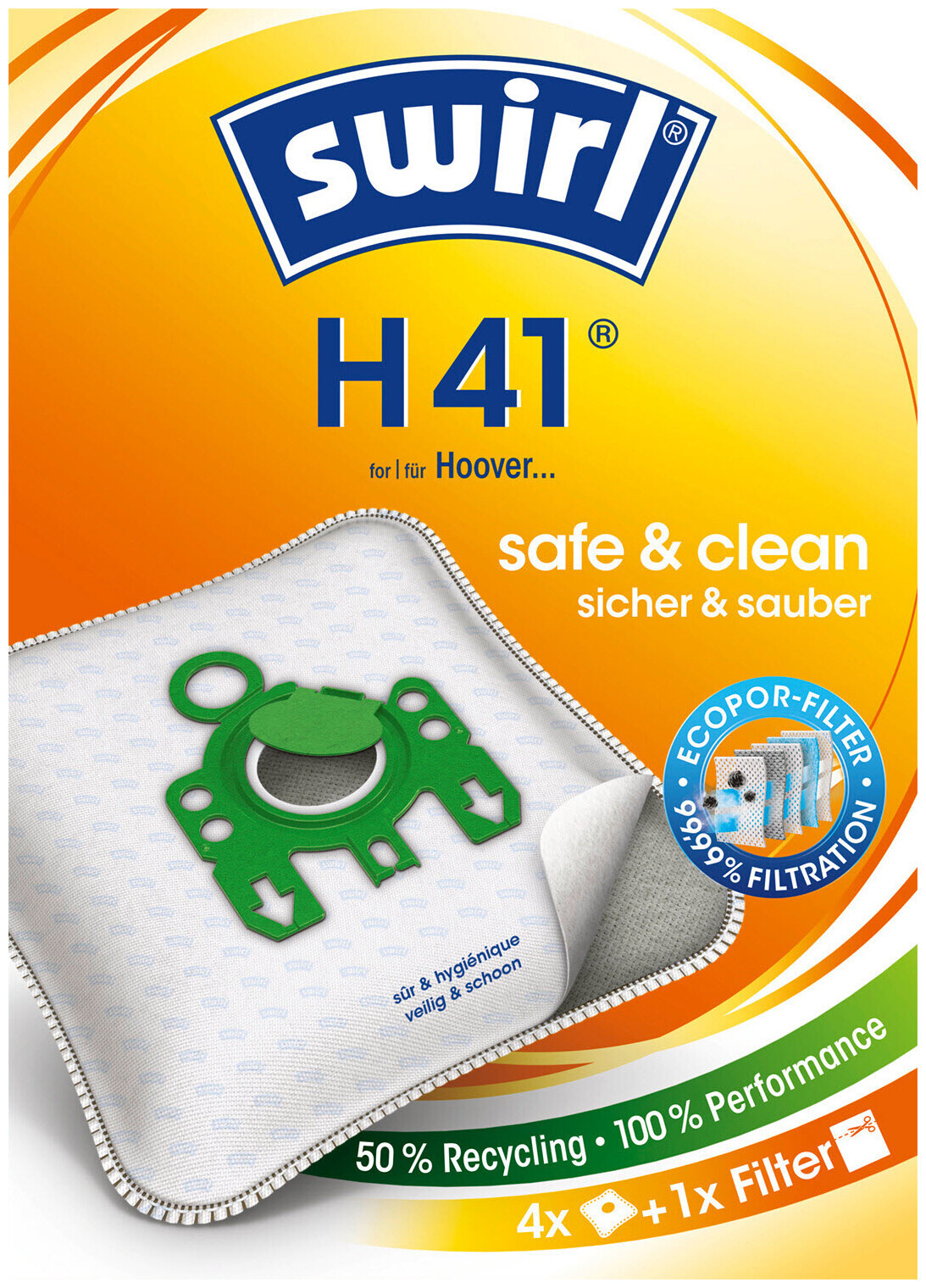 Image of Swirl Staubfilterbeutel H41 MicroPor Plus AirSpace