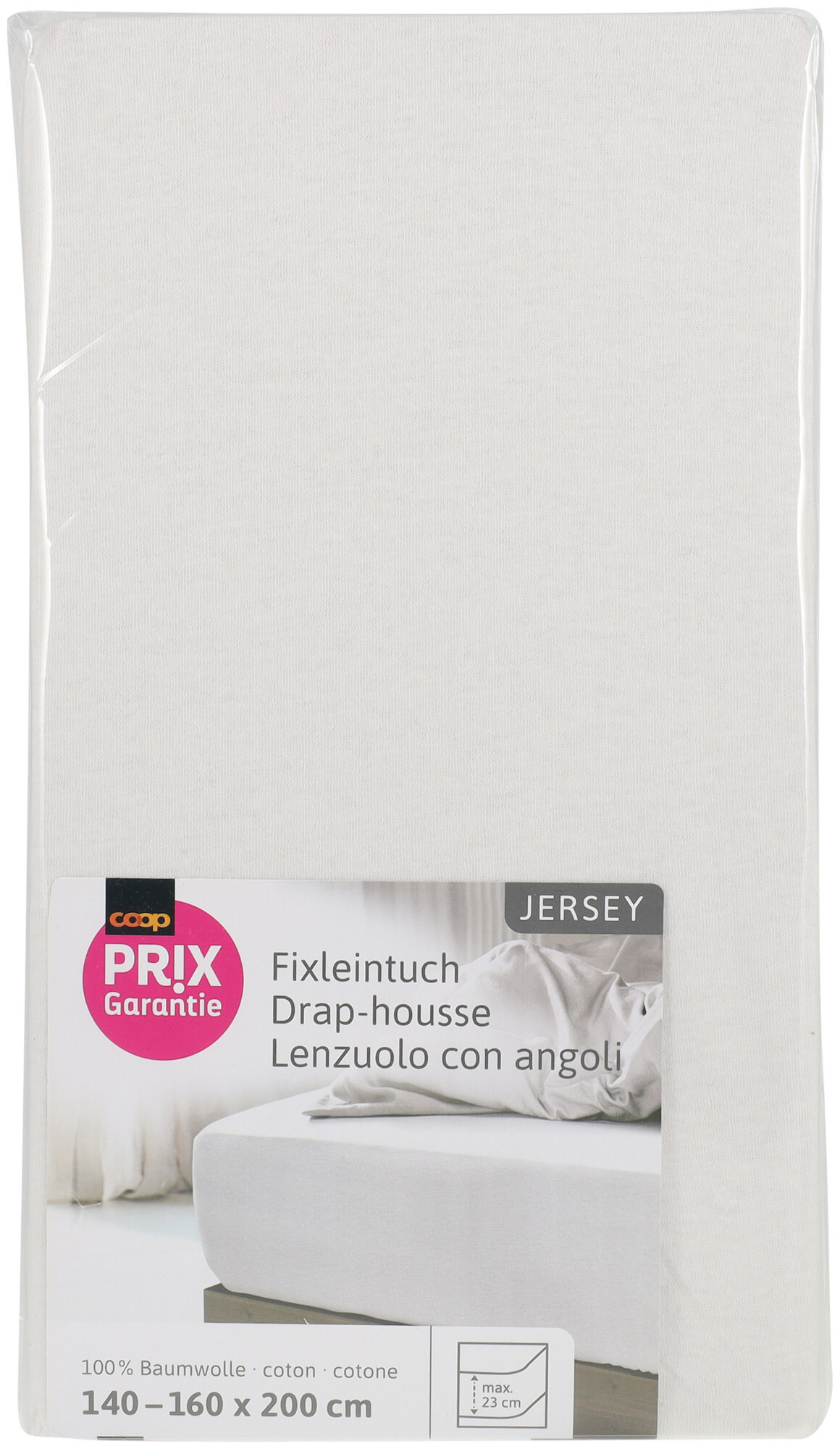 Image of Prix Garantie Fixleintuch Jersey weiss 160x200cm
