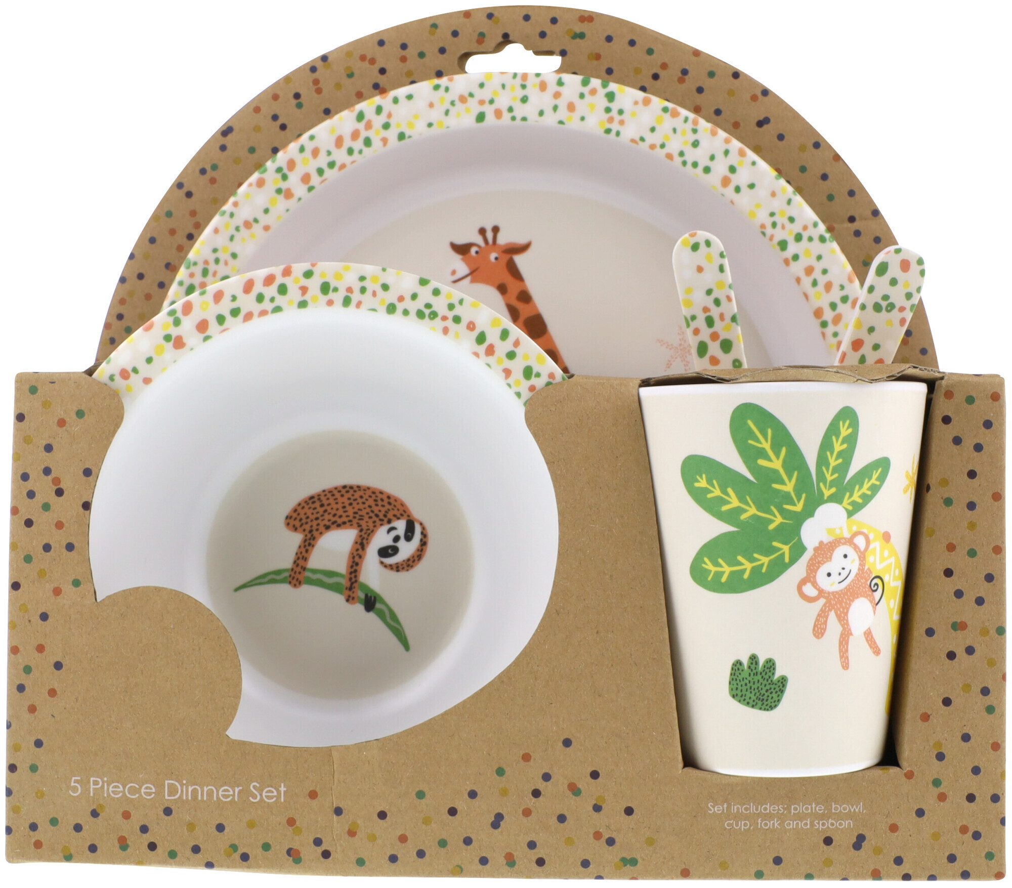 Image of Kindergeschirr-Set Jungle 5-teilig