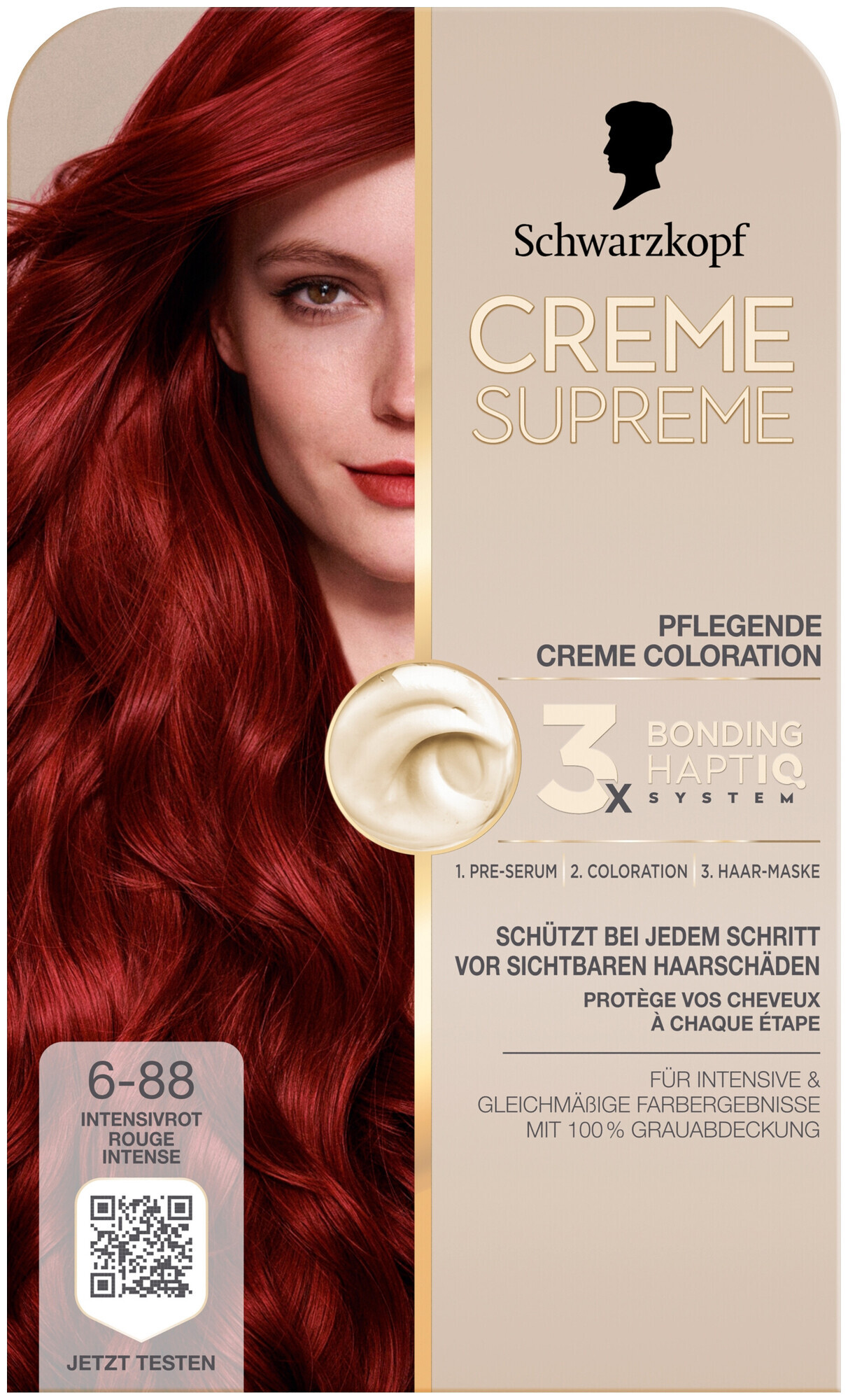 CREME SUPREME Schwarzkopf Crème Supreme Coloration 6–88 Rouge Intense
