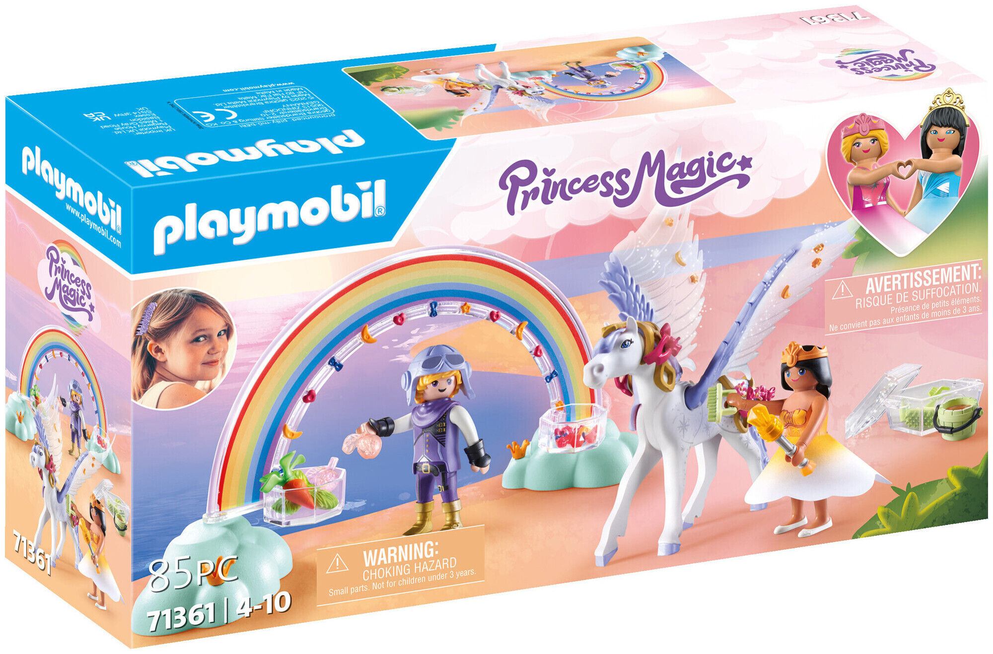 Image of Playmobil Princess Magic Himmlischer Pegasus mit Regenbogen (71361)