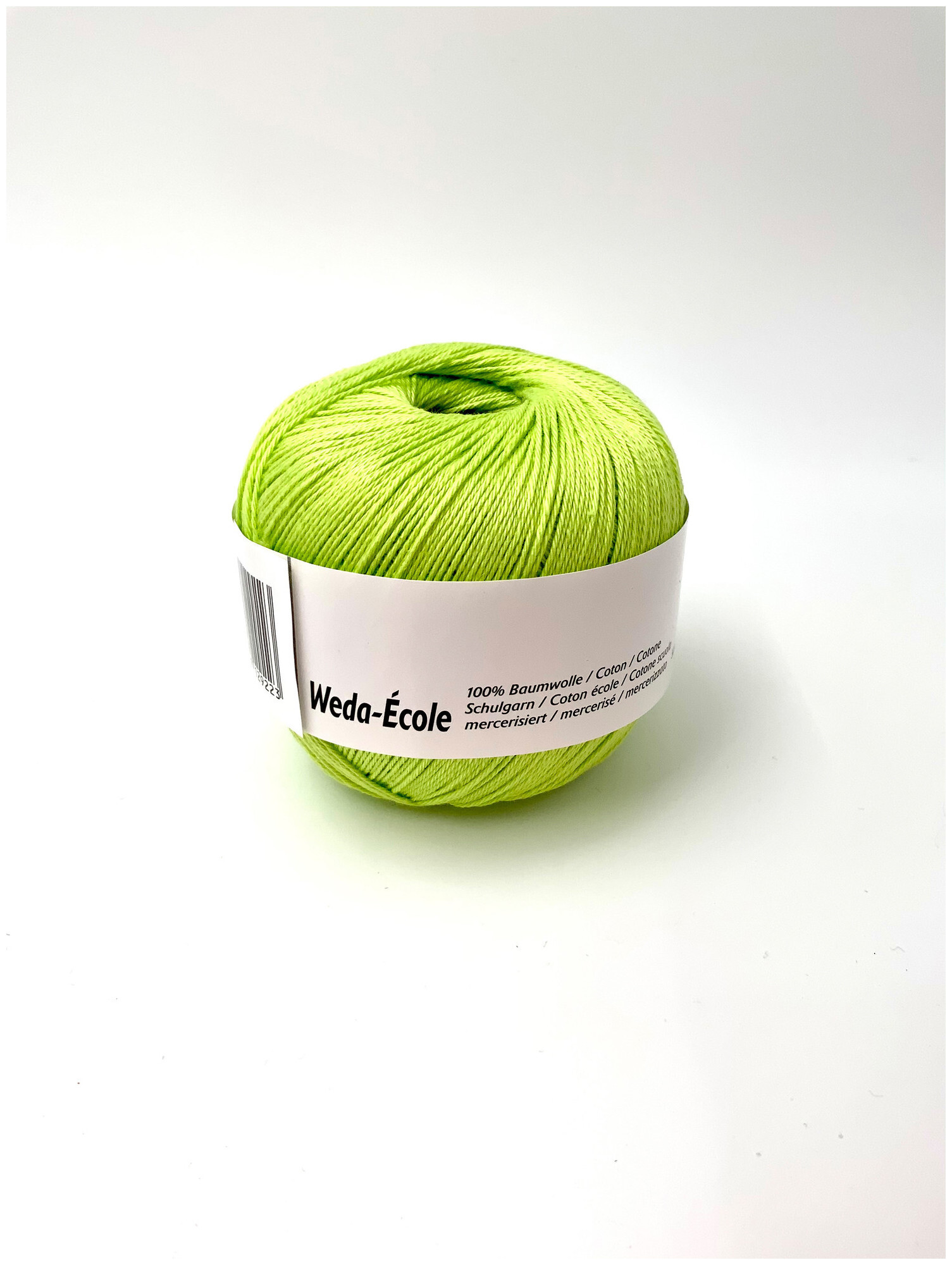 Image of Sommer Weda Ecole 751 Schulgarn Häkelgarn 100% Baumwolle kiwi 50g