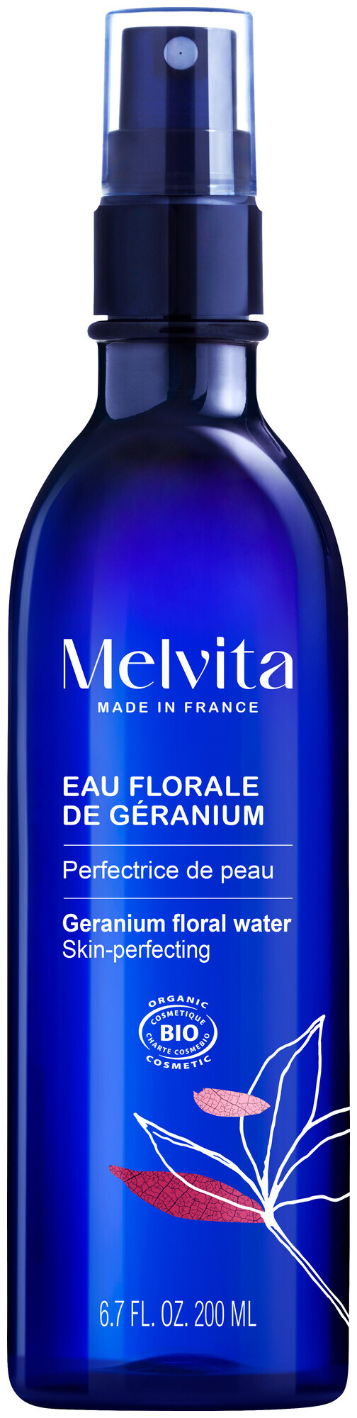 Melvita Eau florale de Géranium - Perfectrice de peau - 200ml
