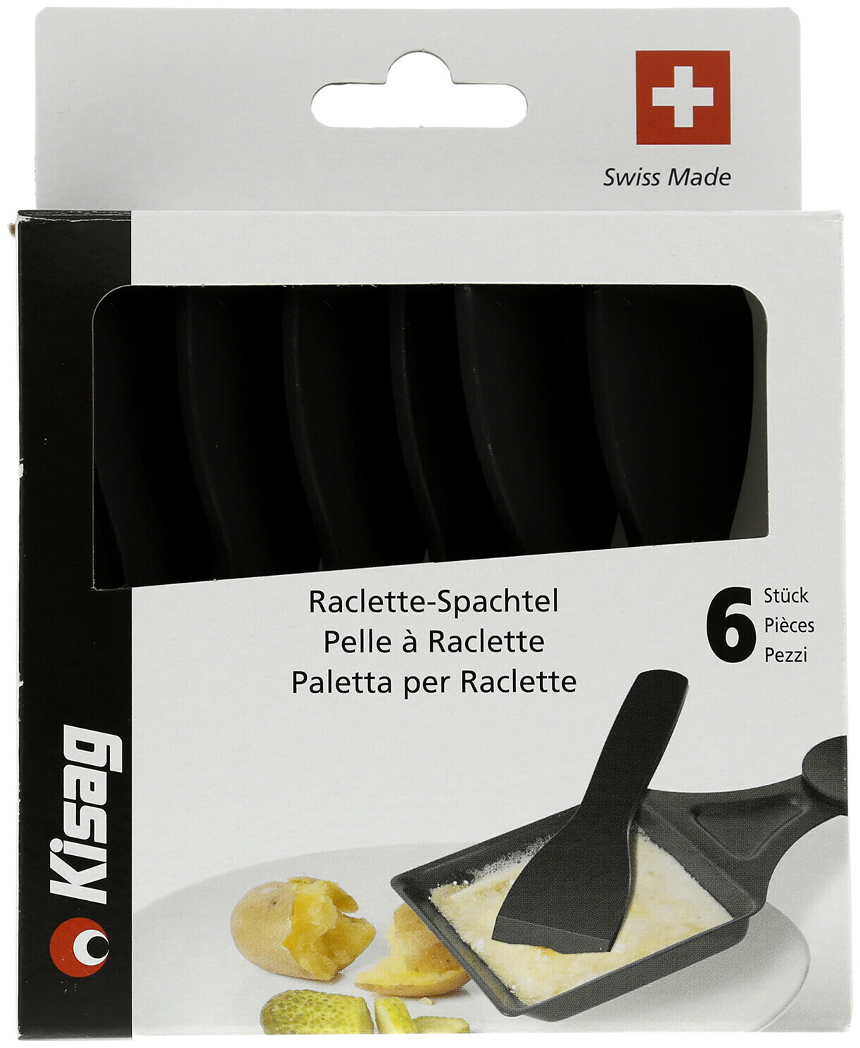 Image of Kisag Raclette-Spachtel schwarz 6 Stück