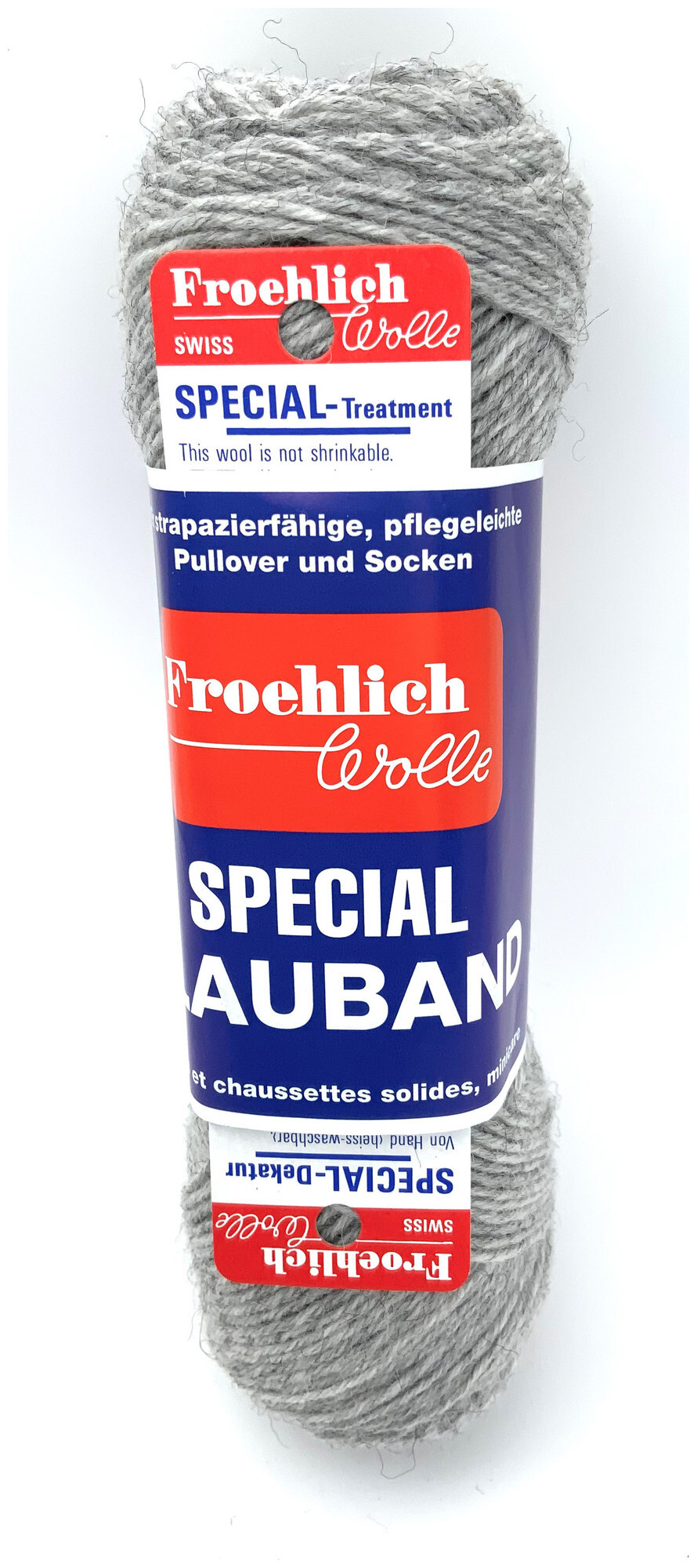 Image of Froehlich Blauband 02 Sockenwolle hellgrau mél. 50g