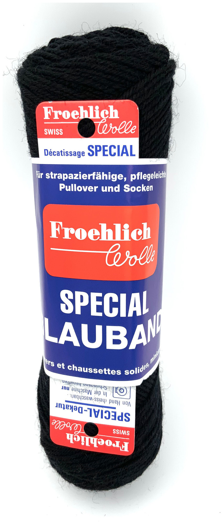 Image of Froehlich Blauband 10 Sockenwolle schwarz 50g