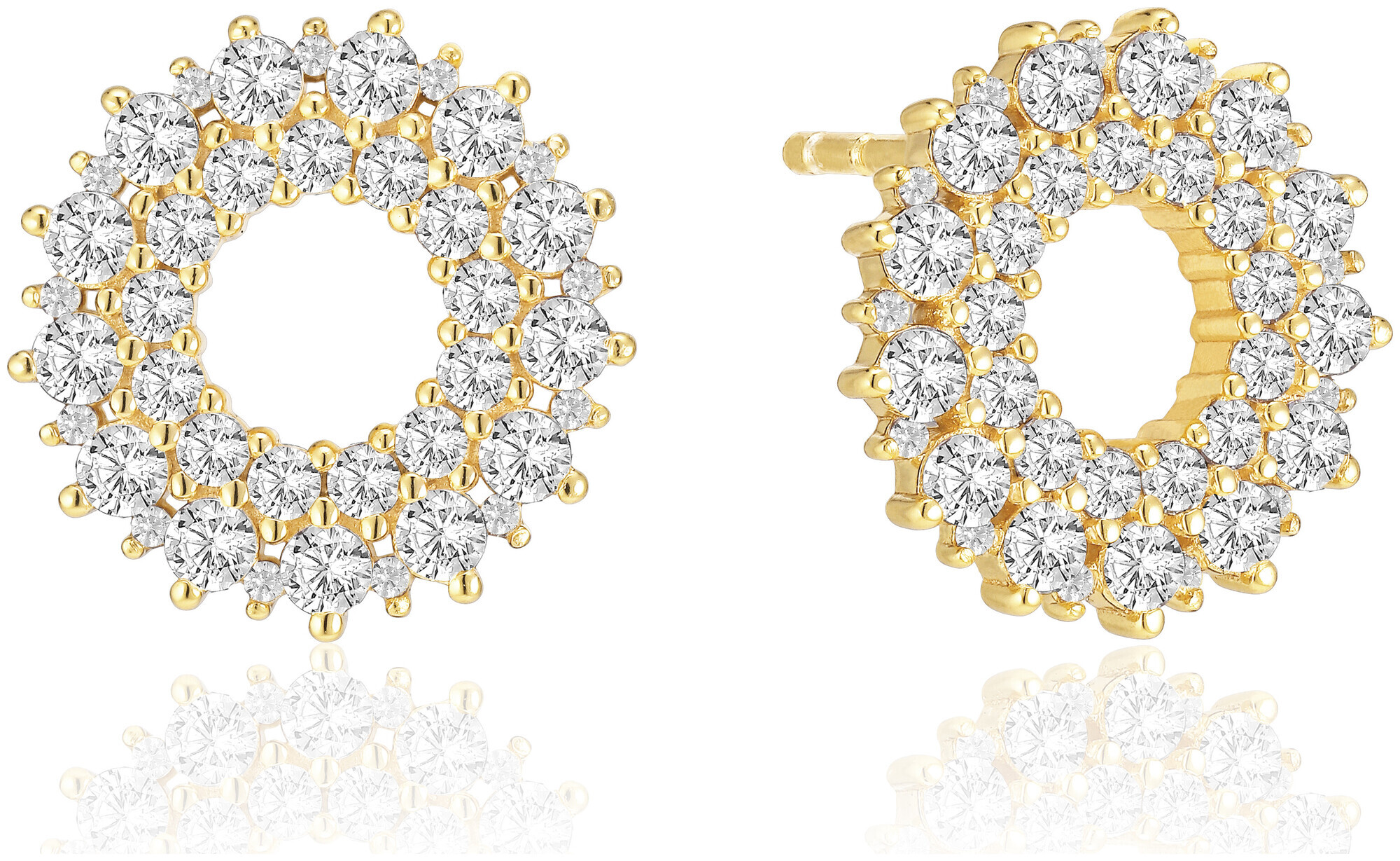 Sif Jakobs Sj-E2361-Cz-Yg boucle d'oreilles