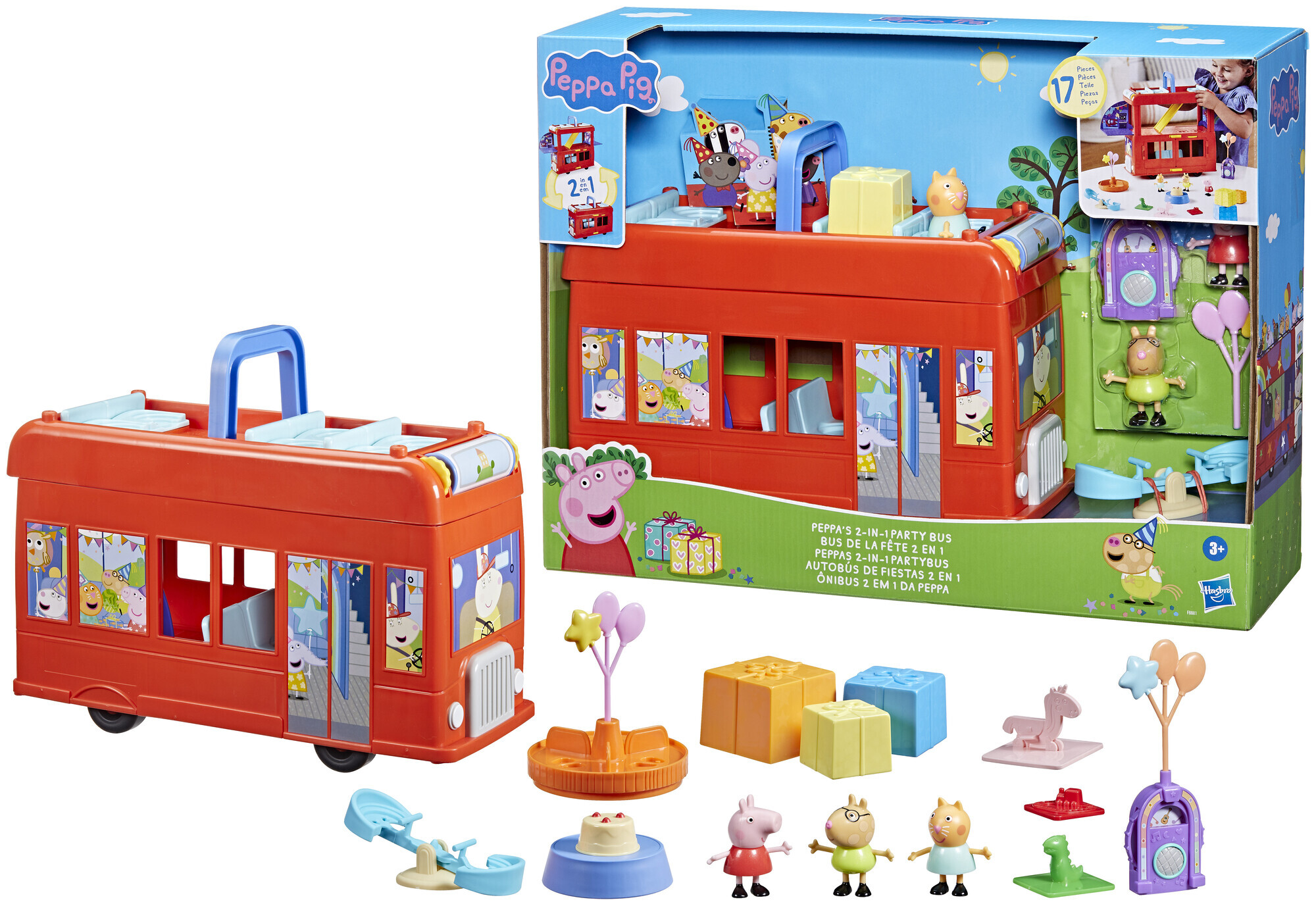 Image of Peppa Pig Peppas 2 In 1 Party Bus