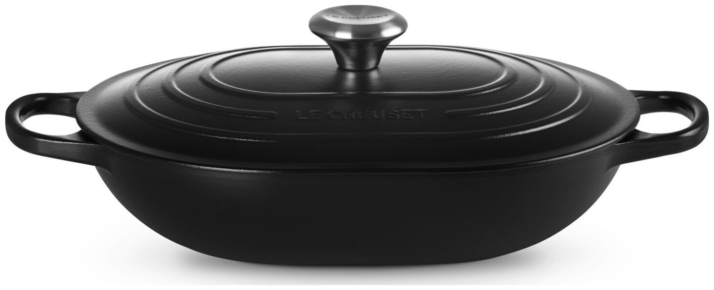 Image of Le Creuset Bräter Oblong Signature schwarz 31cm 3.4L