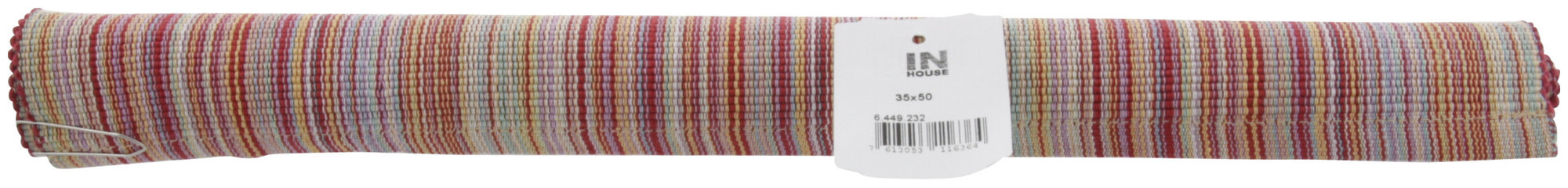 Inhouse Set de table Bengasi 35 x 50 cm rouge