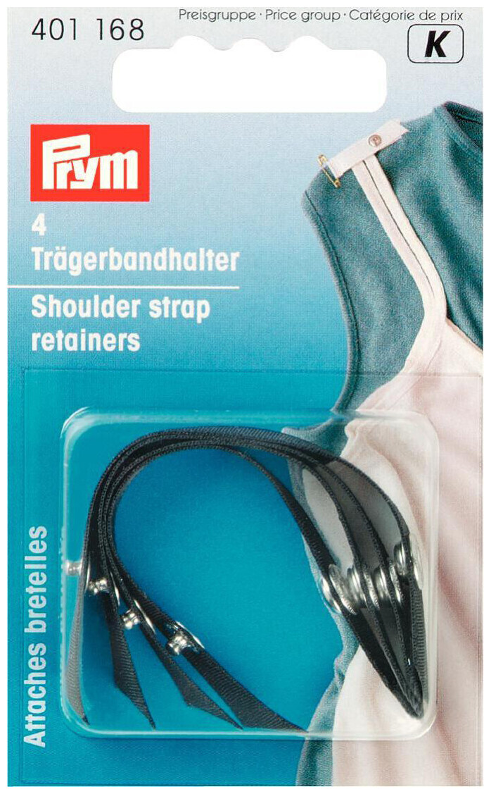 Image of Prym Trägerbandhalter schwarz 4 Stk.