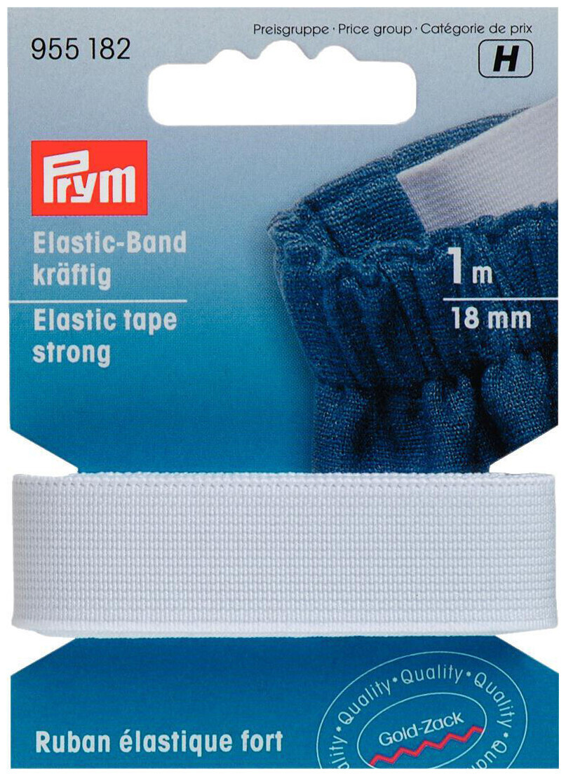 Image of Prym Elastic-Band kräftig weiss 18 mm 1 m
