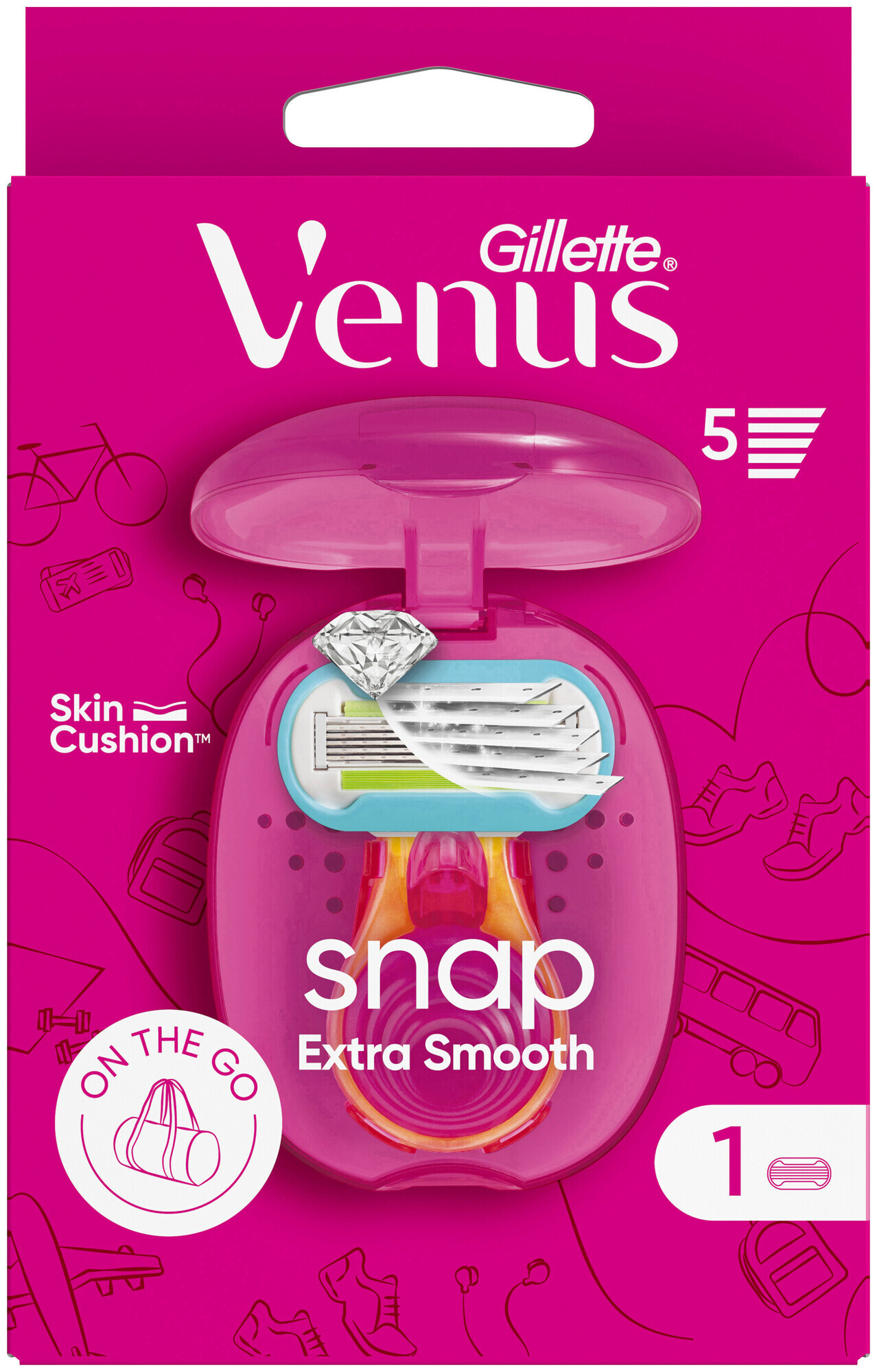 Image of Venus Gillette Rasierer Extra Smooth Snap mit 1 Klinge