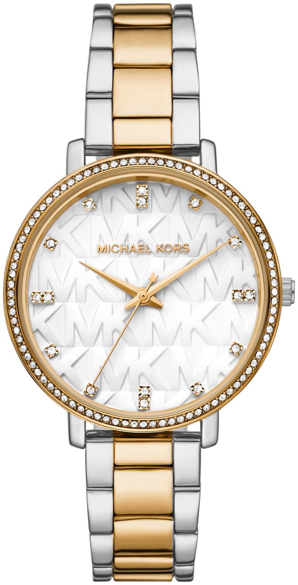 Michael Kors Damen Pyper UHR aus Edelstahl Silber/Gold