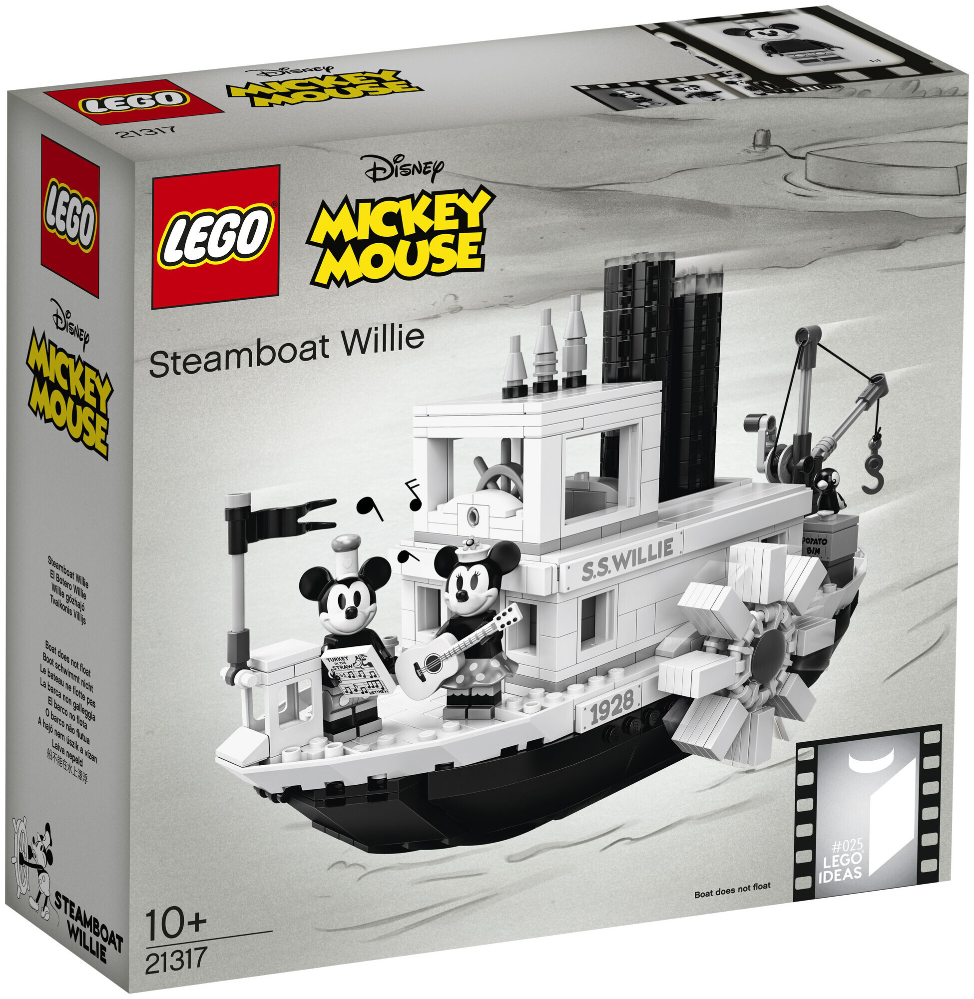 Image of LEGO® Ideas 21317 Steamboat Willie (Lego® Rare Set)