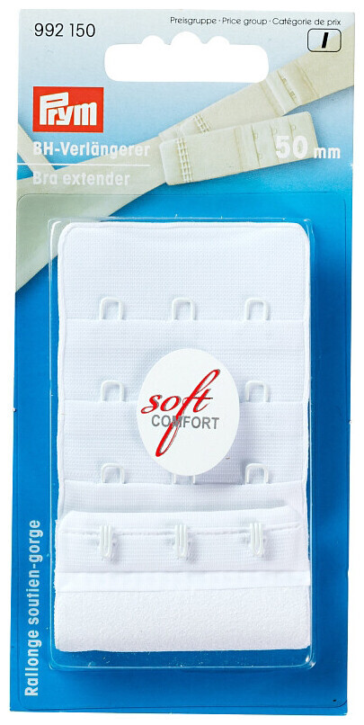 Image of Prym BH-Verlängerer zum Einhaken weiss 50 mm 3 x 3 Haken