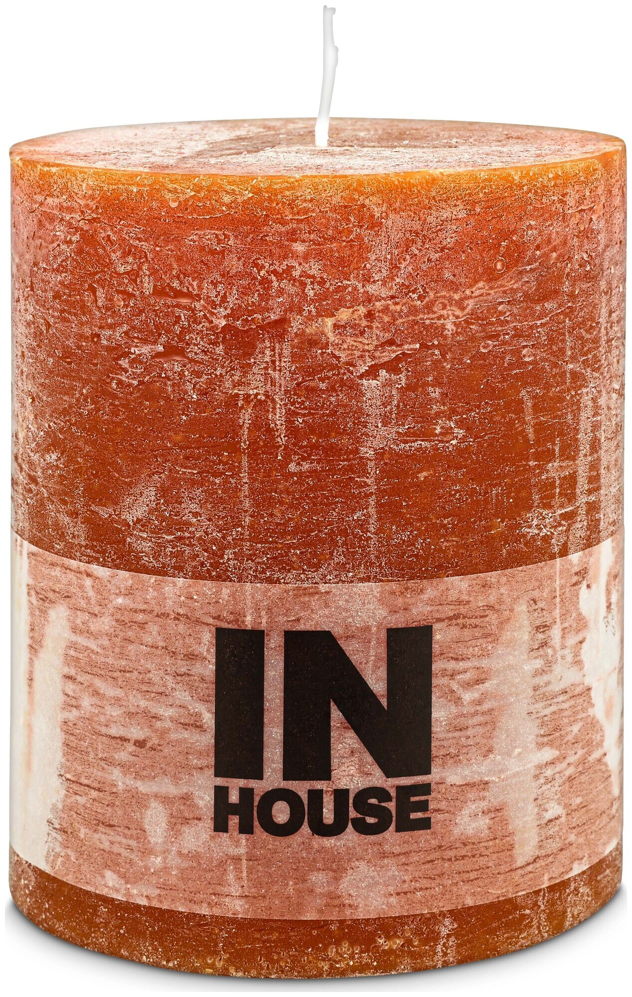 Image of Inhouse Zylinderkerze Rustic 100x120 Cognac