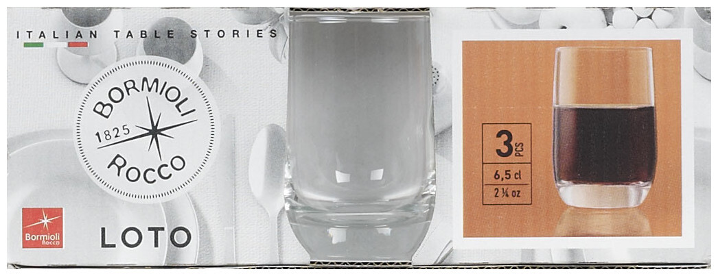 Image of Loto Likörglas 6.5cl 3 teilig