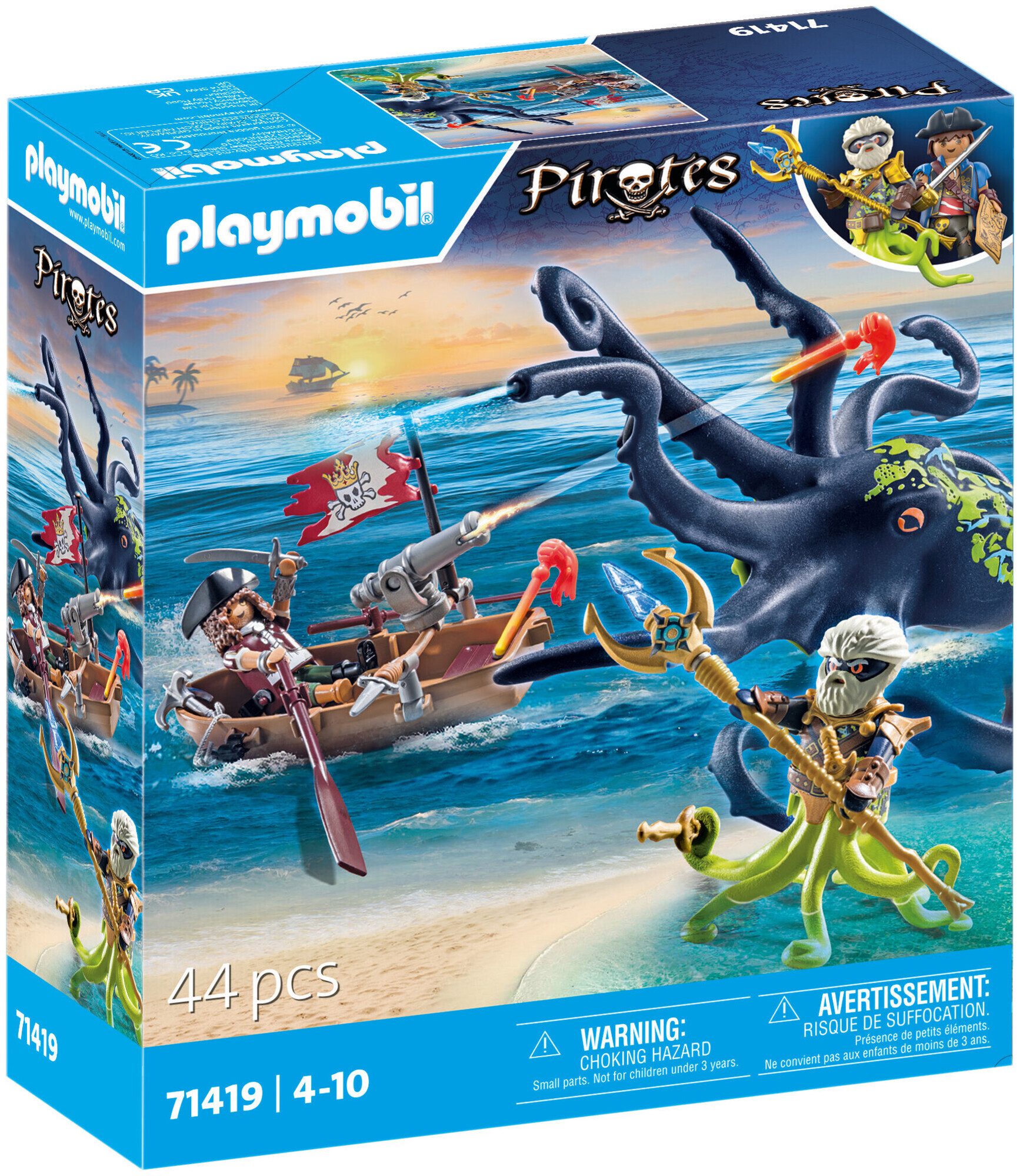 Image of Playmobil 71419 Kampf gegen den Riesenoktopus