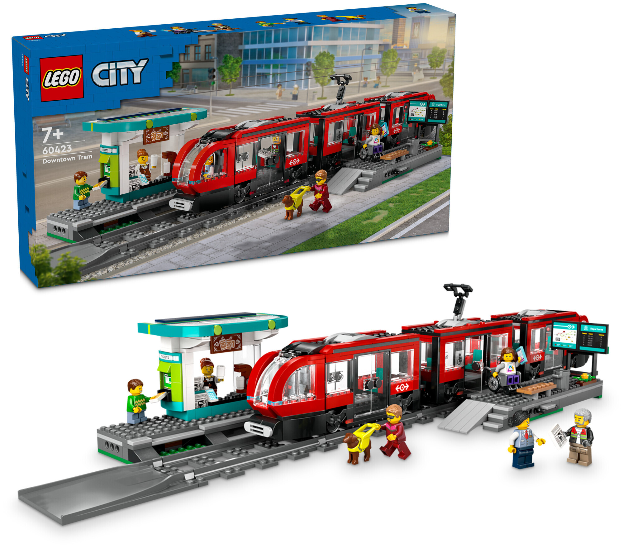 Image of Lego City Lego® City 60423 Strassenbahn mit Halt