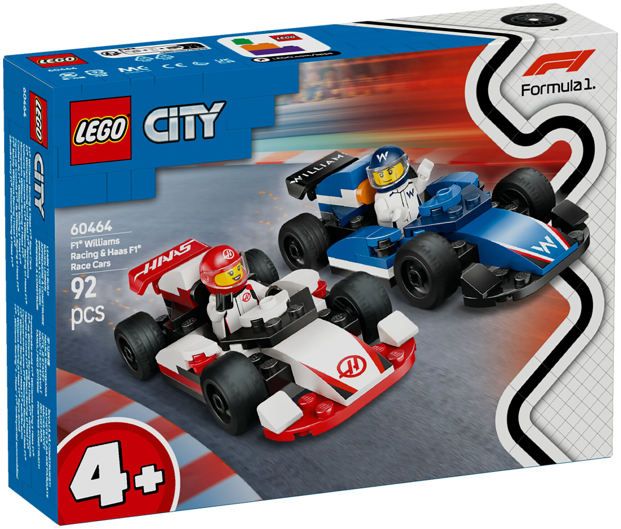 Image of Lego City Lego® City 60464 F1 Williams Racig und Haas, ab 4 Jahren
