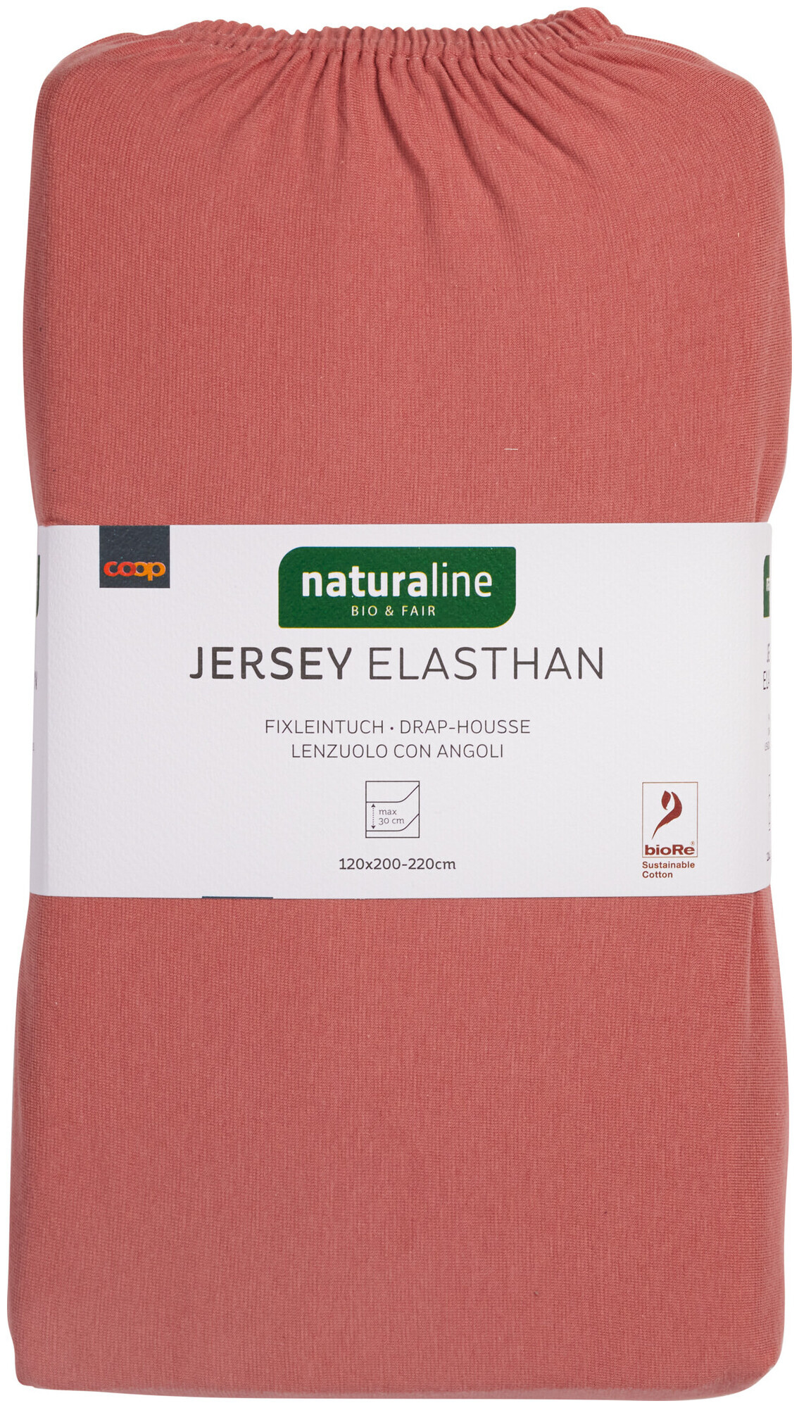 Image of Naturaline Textil Bio Fixl. Jersey EA 120x200 altrosa