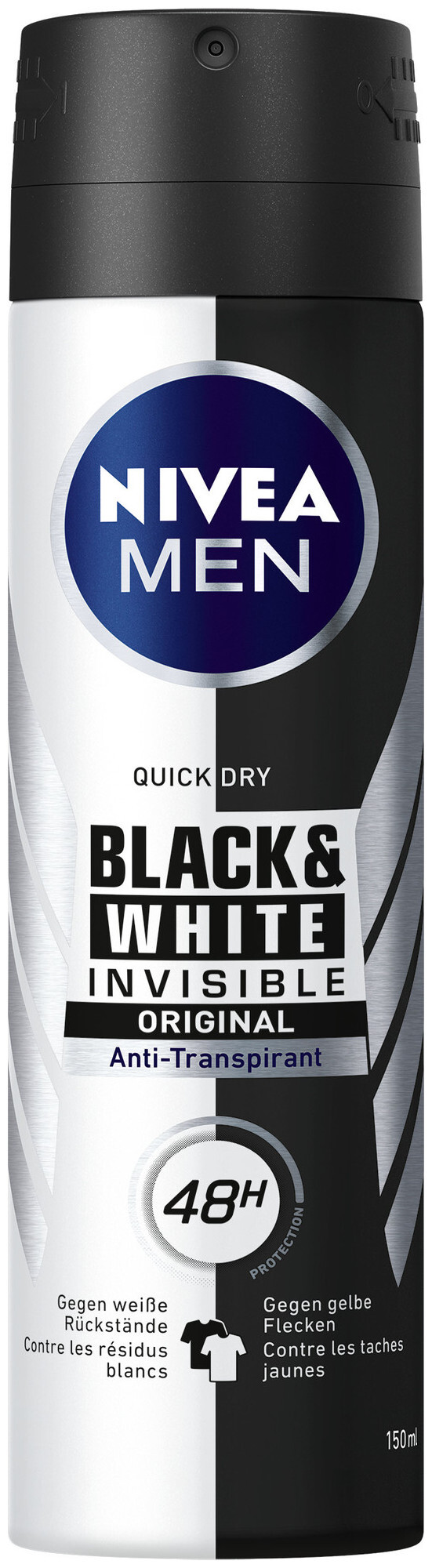 Nivea Deo Black & White Invisible Original Spray Male