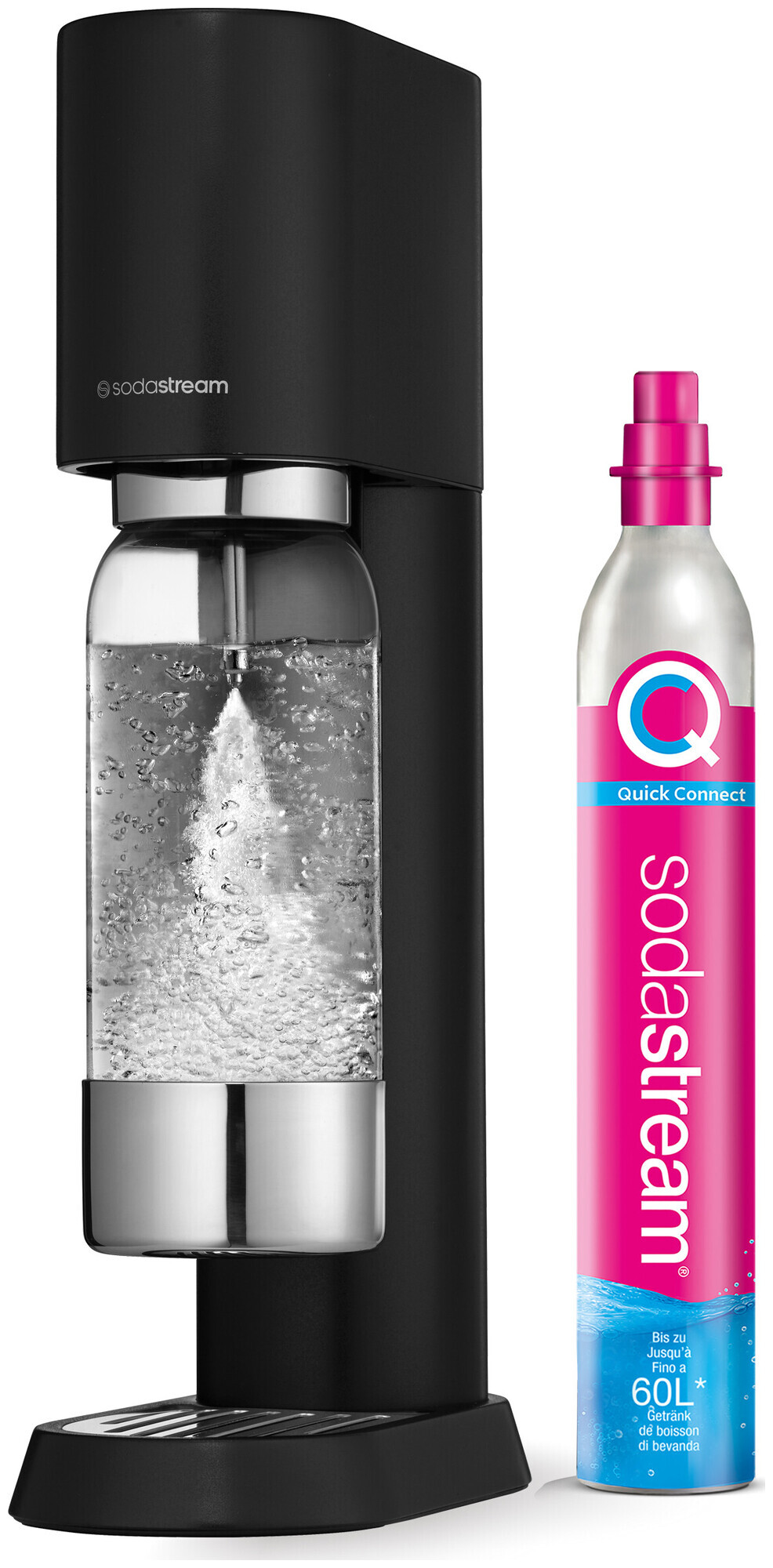 SodaStream Enso inkl. Flasche & Zylinder schwarz