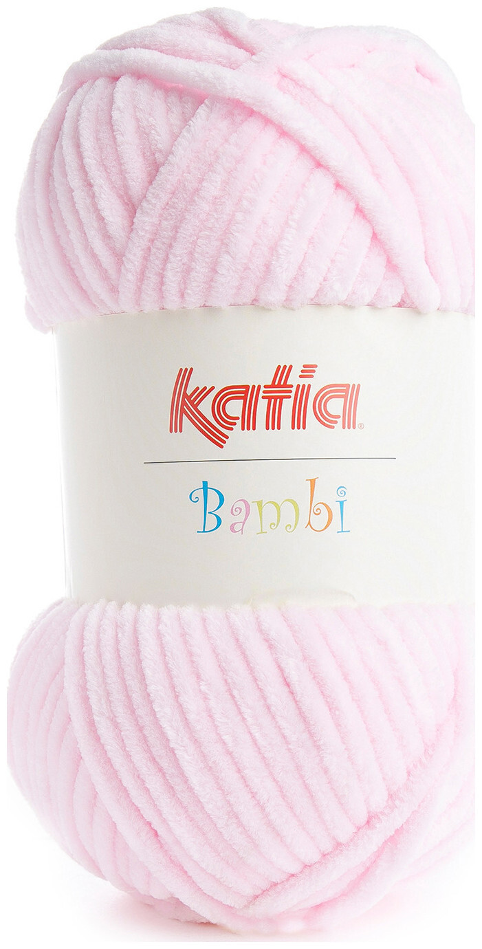 Image of Katia Bambi 301 Chenillegarn hellrosa 100g