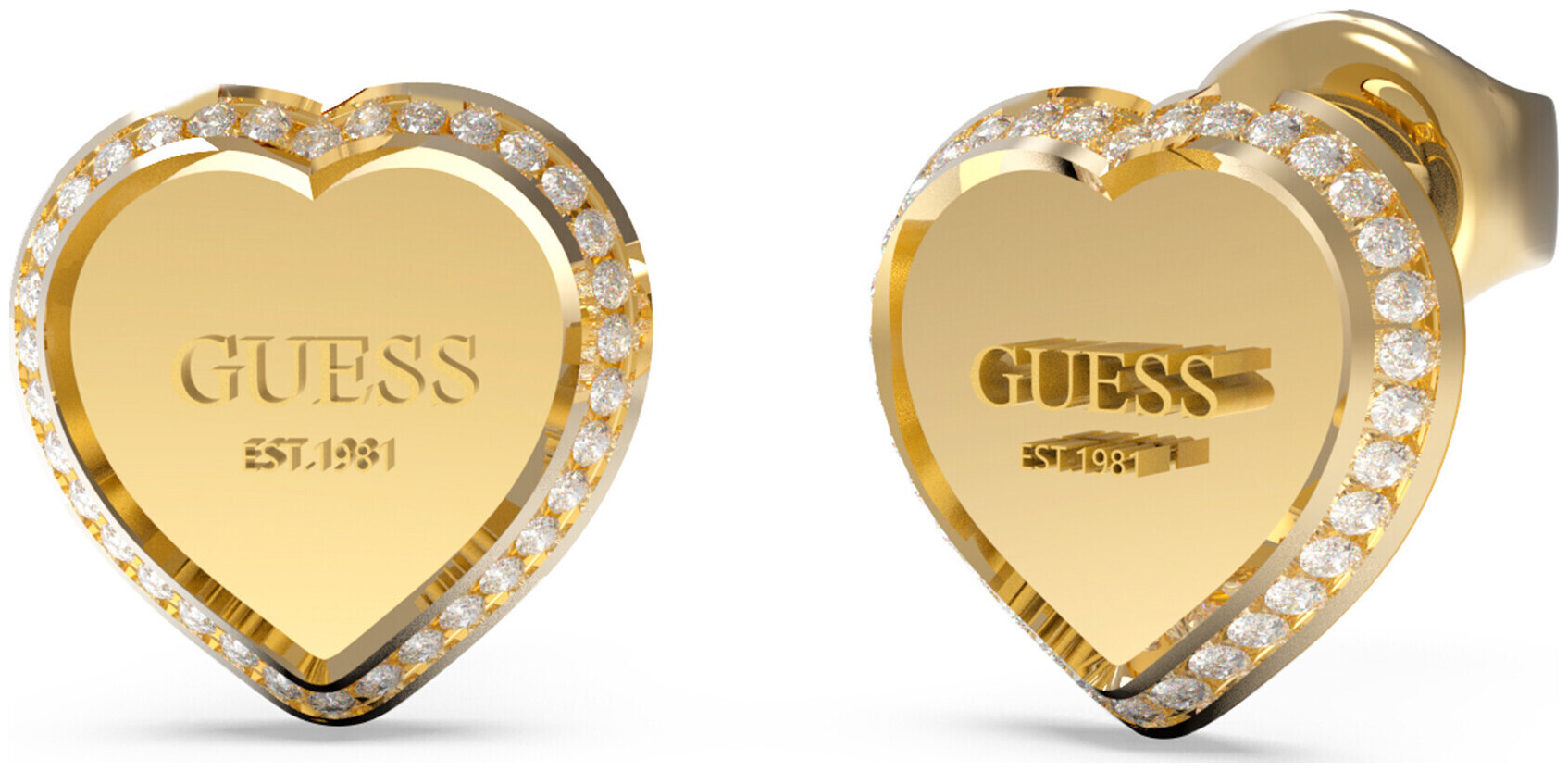 Image of Guess Jewels Guess Damen Ohrstecker Fine Heart