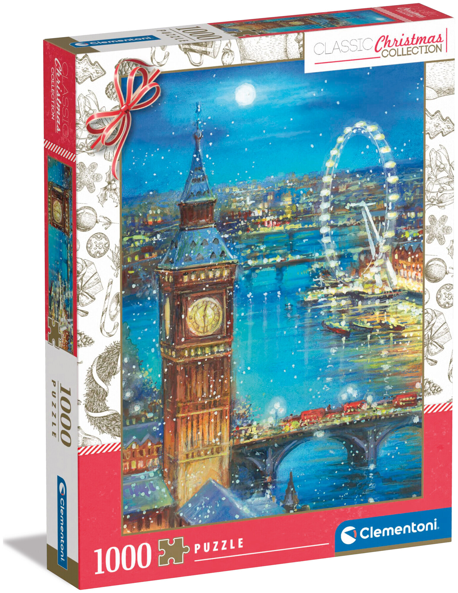 Image of Clementoni Puzzle Snowflakes Big Ben 1000 Teilen