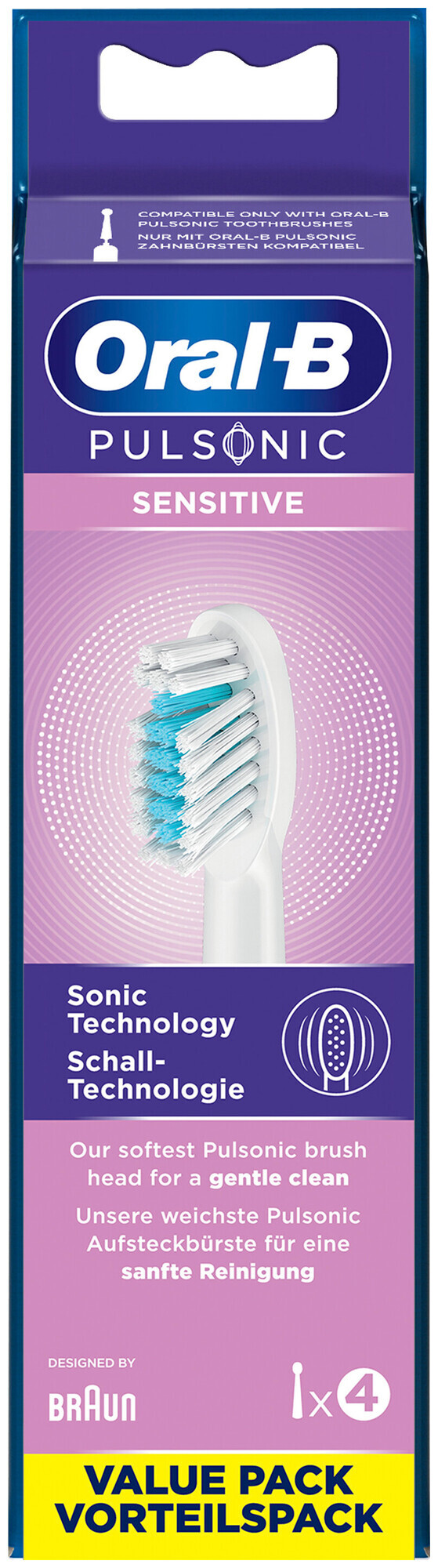 Oral-B Aufsteckbürsten Pulsonic Sensitive 4er